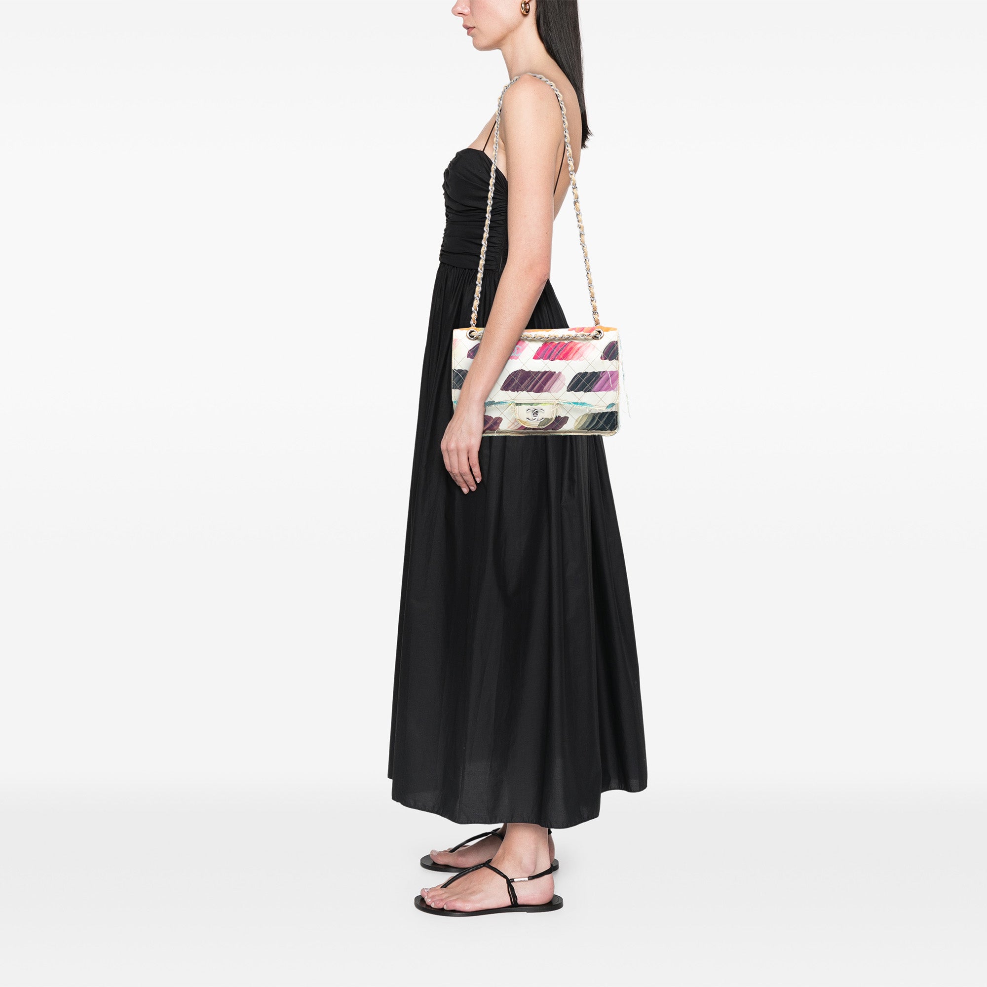 Chanel Diamond Stitch Canvas Watercolor Colorama Flap - image 7
