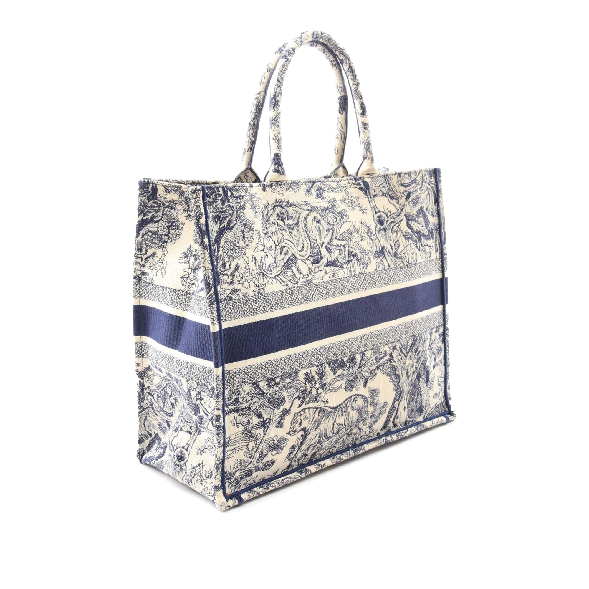 Dior Large Canvas Embroidered Dioriviera Toile De Jouy Book Tote - image 2