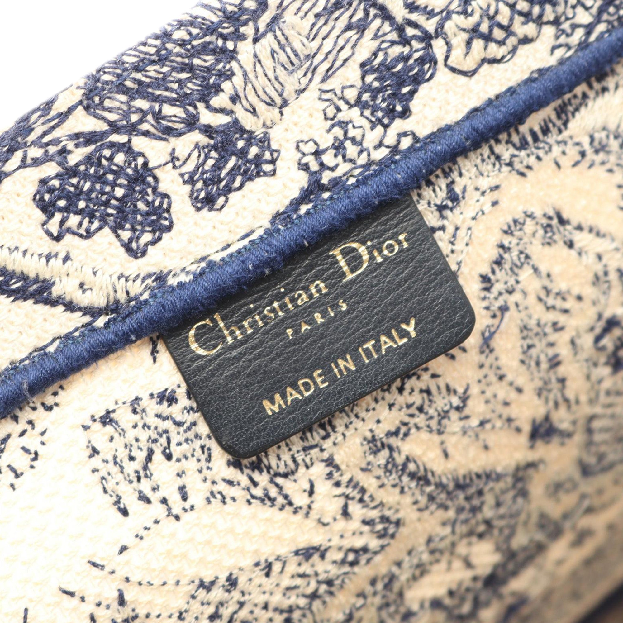 Dior Large Canvas Embroidered Dioriviera Toile De Jouy Book Tote - image 4