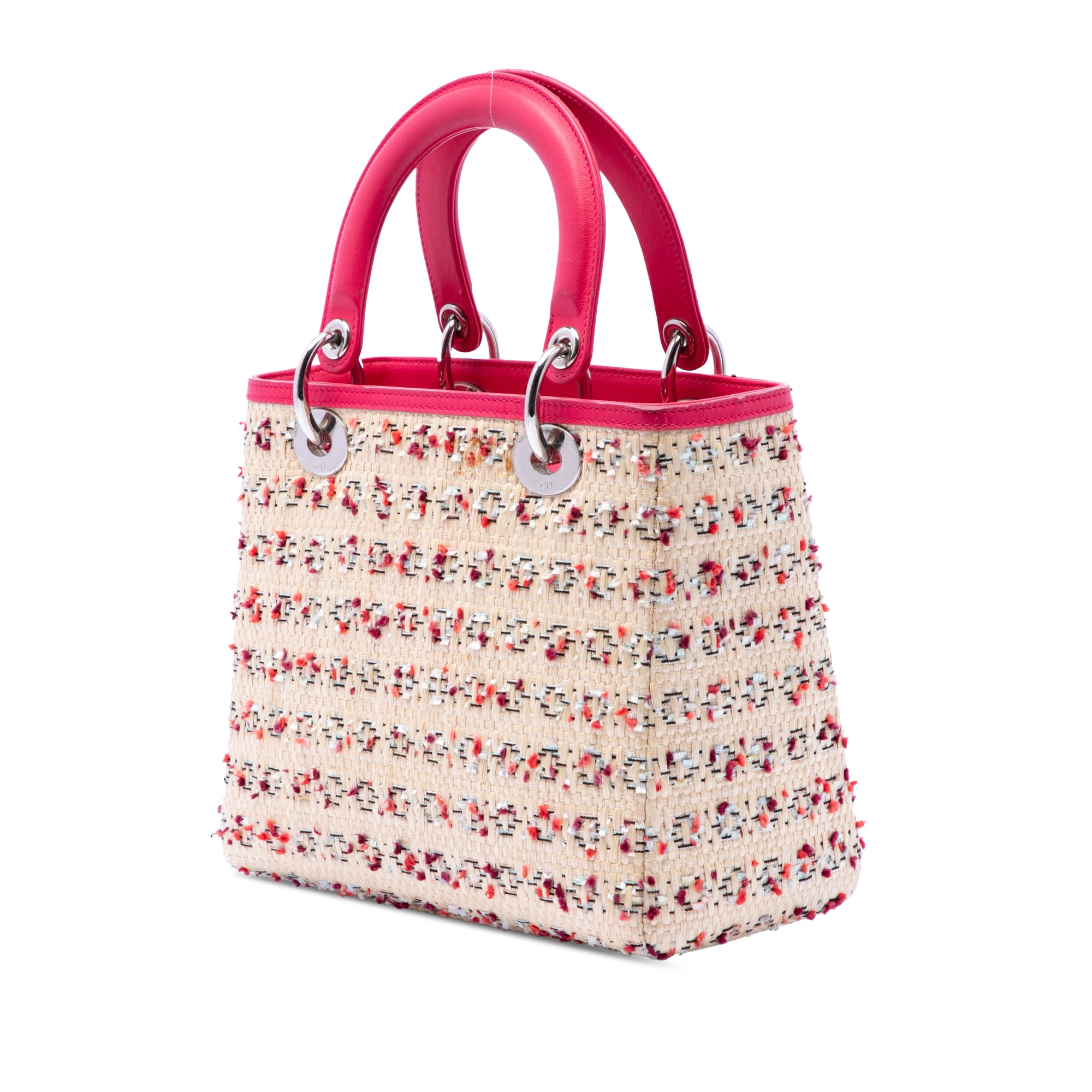 Dior Medium Woven Raffia Lady Dior - image 2