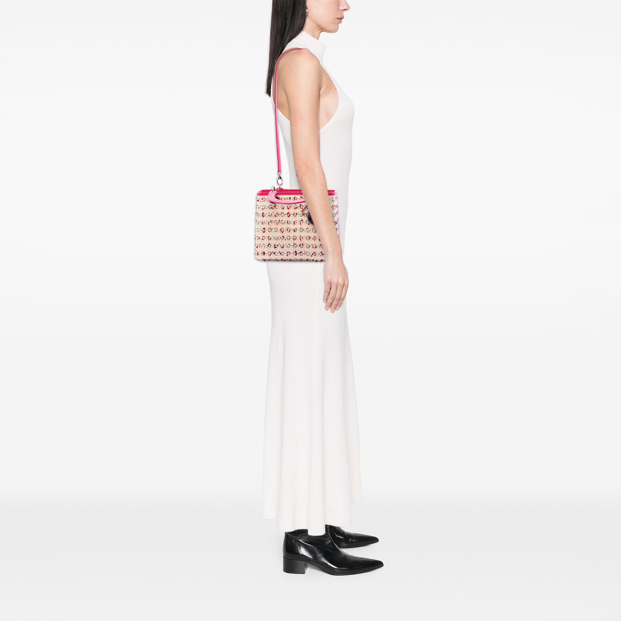 Dior Medium Woven Raffia Lady Dior - image 6