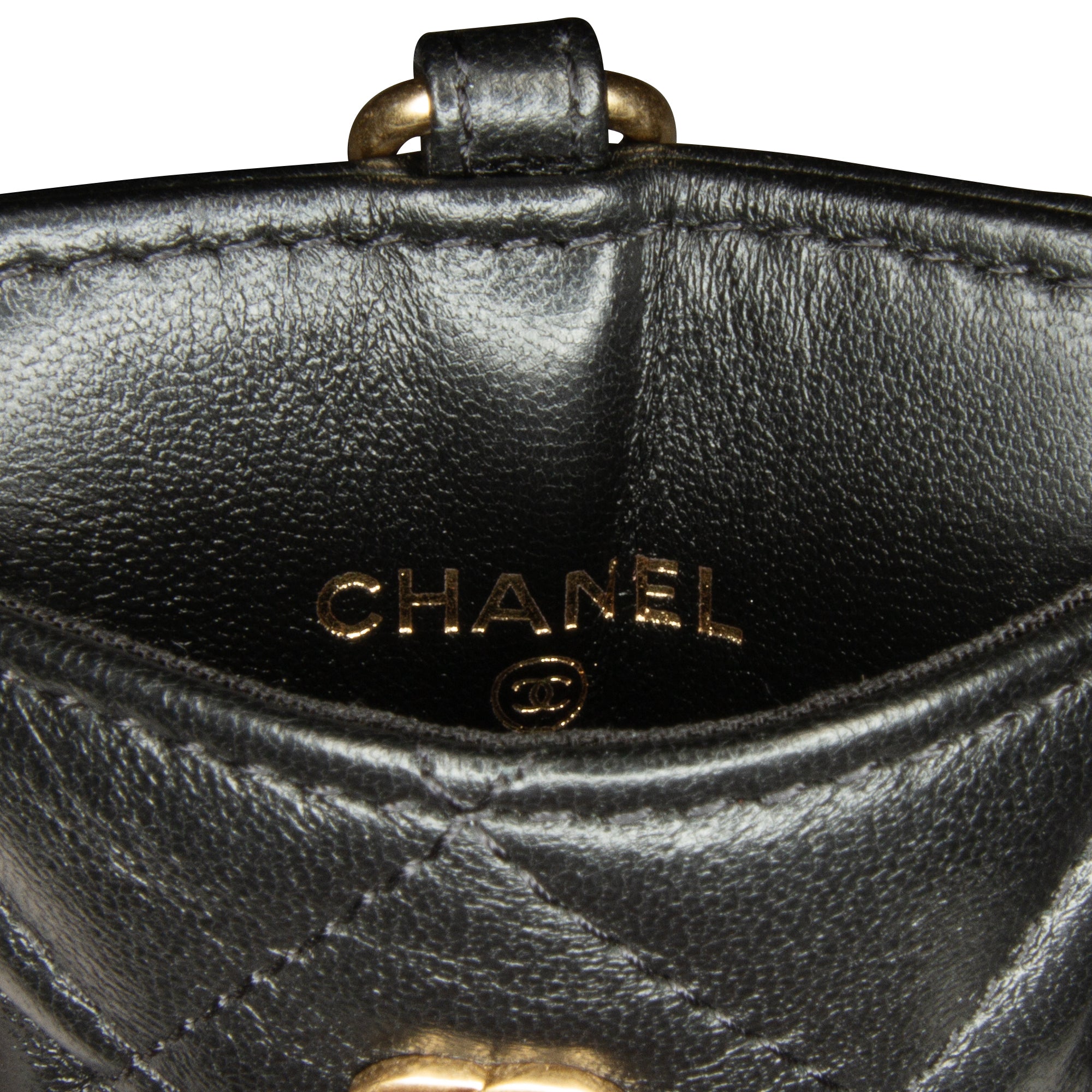 Chanel Quilted Lambskin Pearl Crown CC Wristlet Multi Pouches - image 6