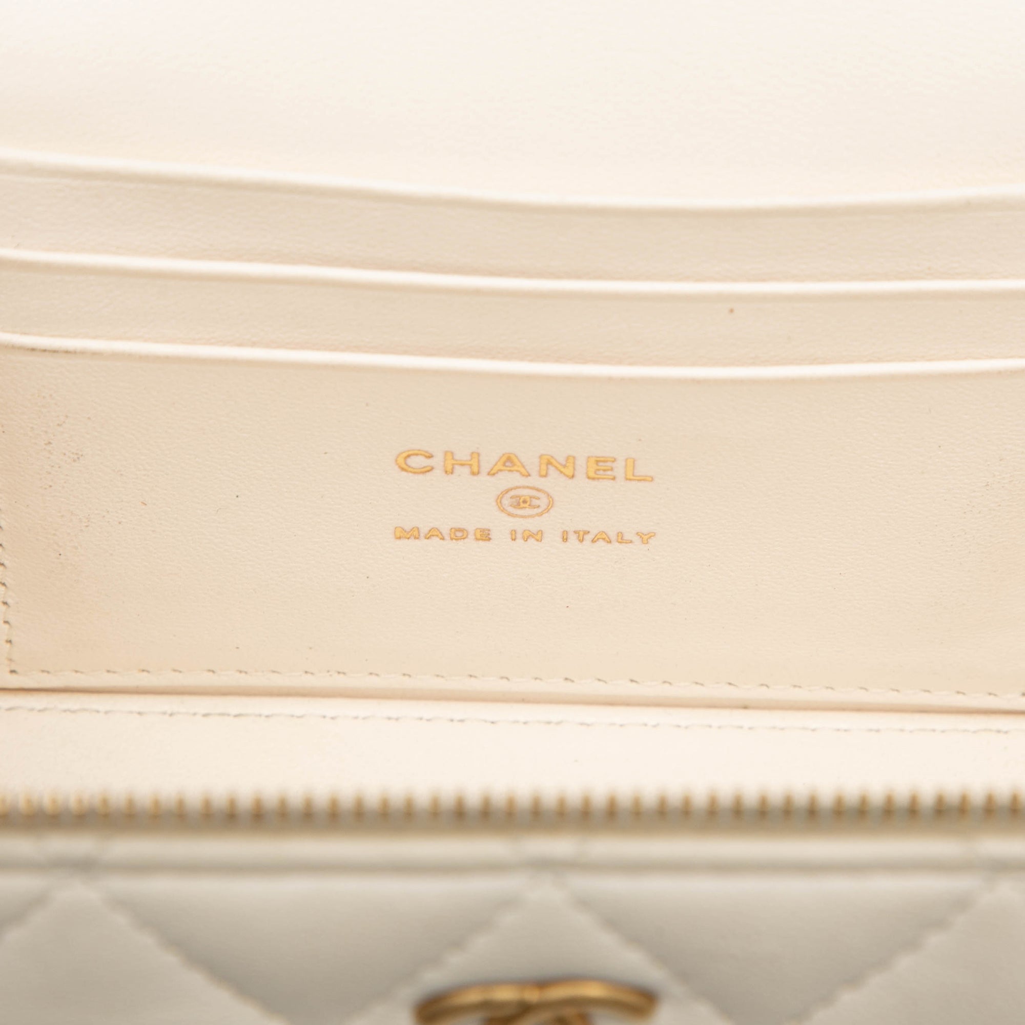 Chanel Small Quilted Lambskin Vanity Case with Chain - image 6