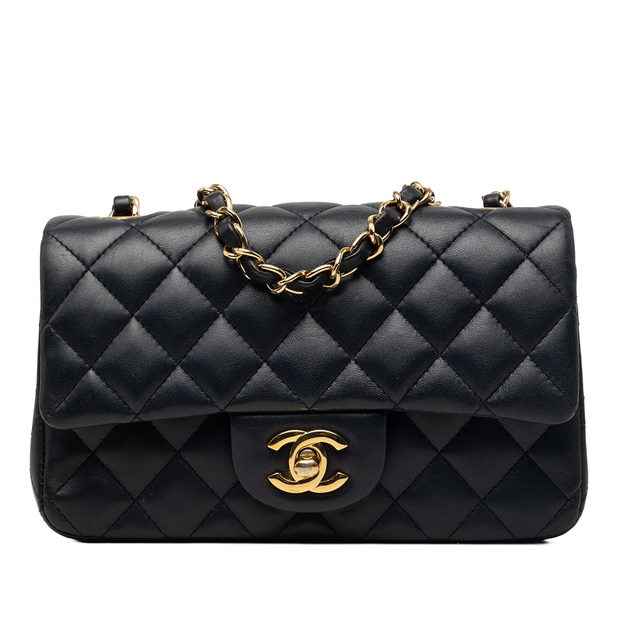 Chanel Mini Rectangular Classic Lambskin Single Flap - image 1