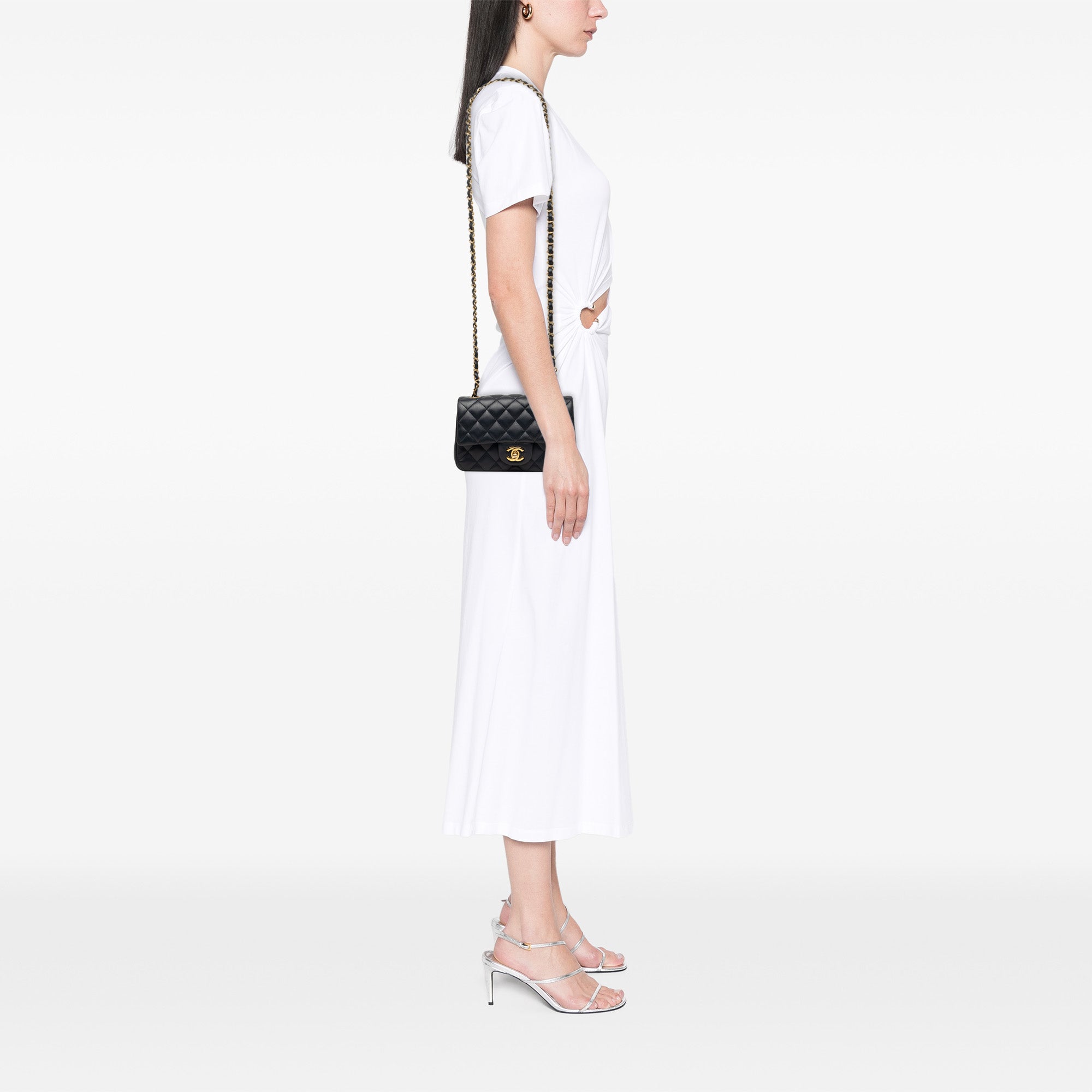 Chanel Mini Rectangular Classic Lambskin Single Flap - image 7