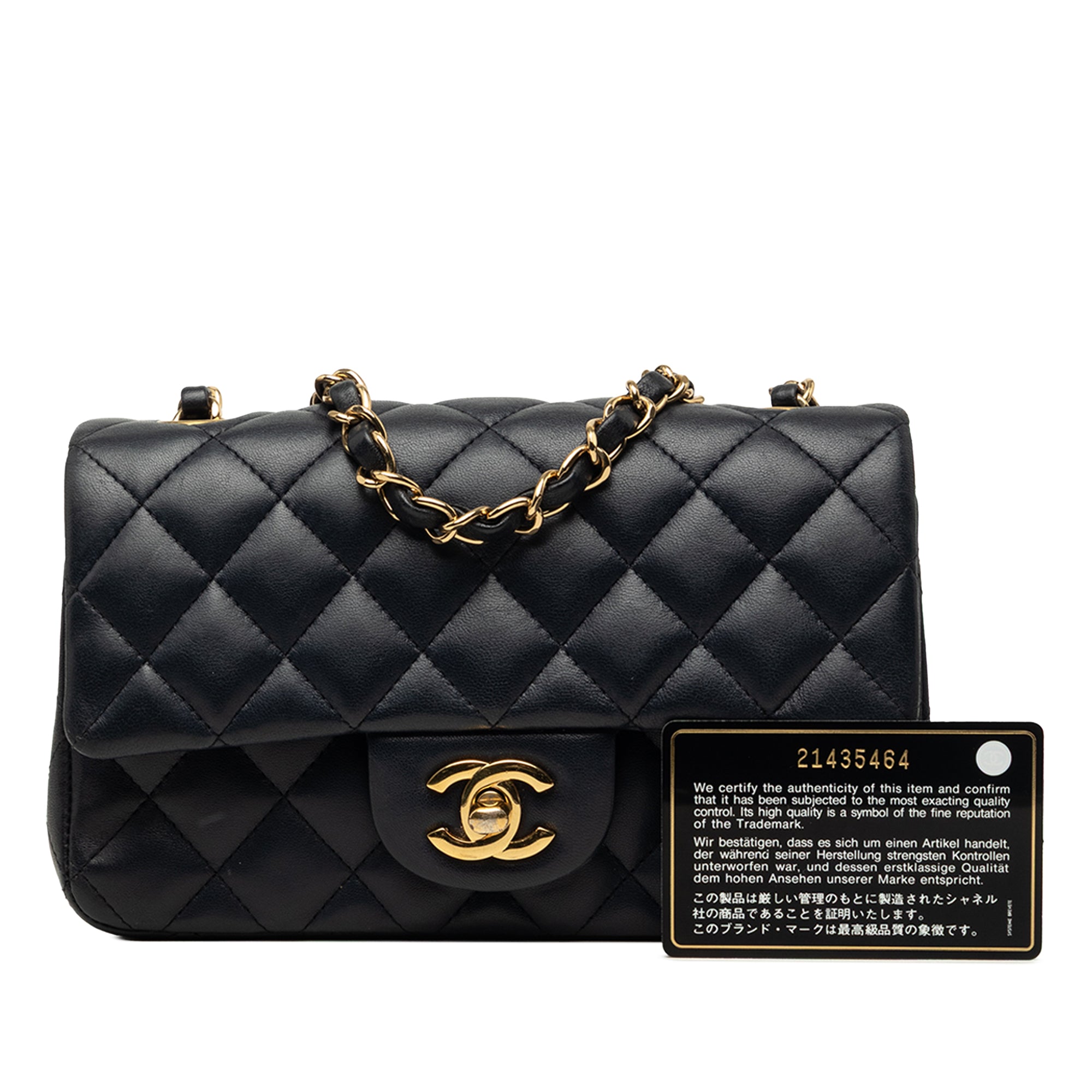 Chanel Mini Rectangular Classic Lambskin Single Flap - image 8