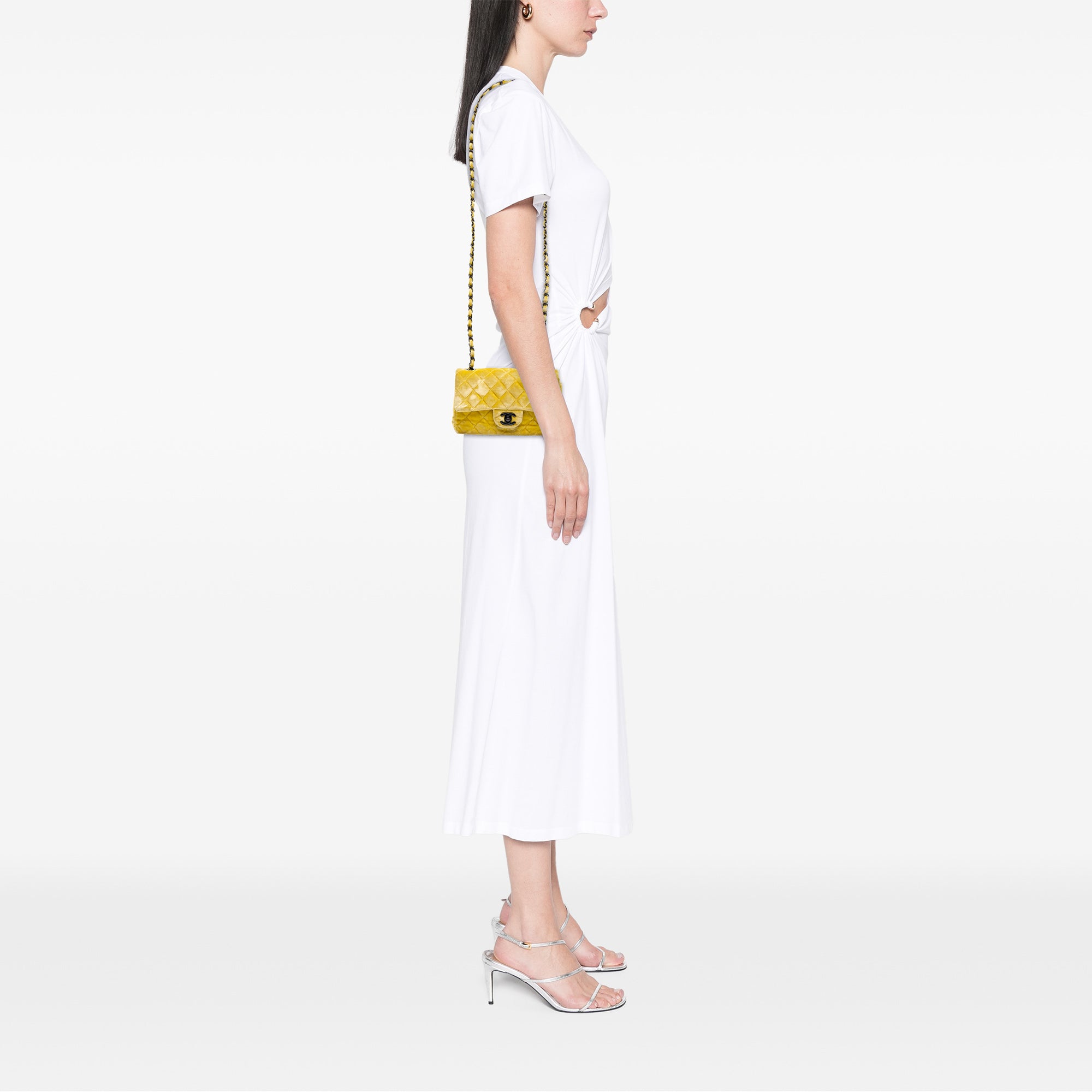 Chanel Mini Rectangular Classic Velvet Single Flap - image 12