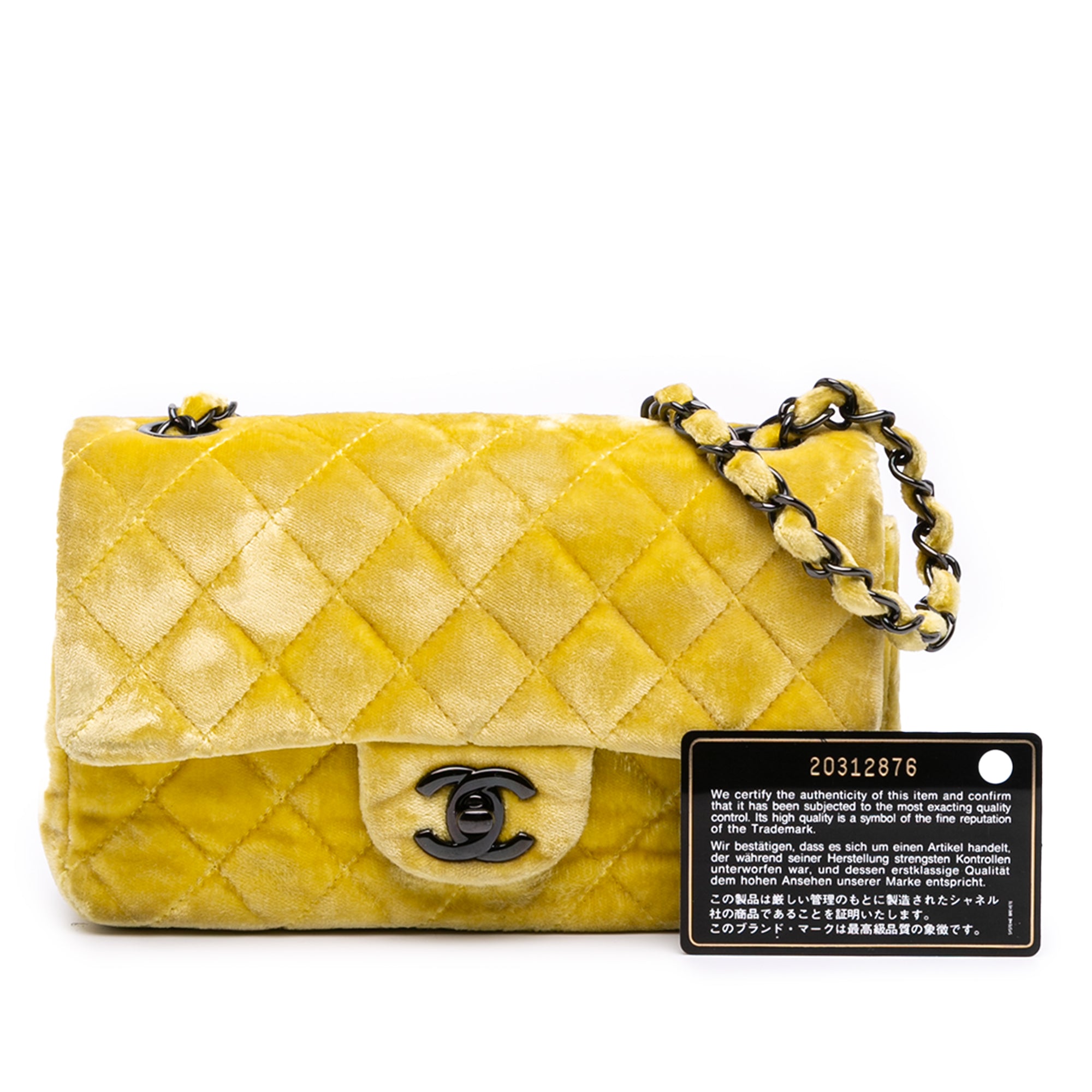 Chanel Mini Rectangular Classic Velvet Single Flap - image 13
