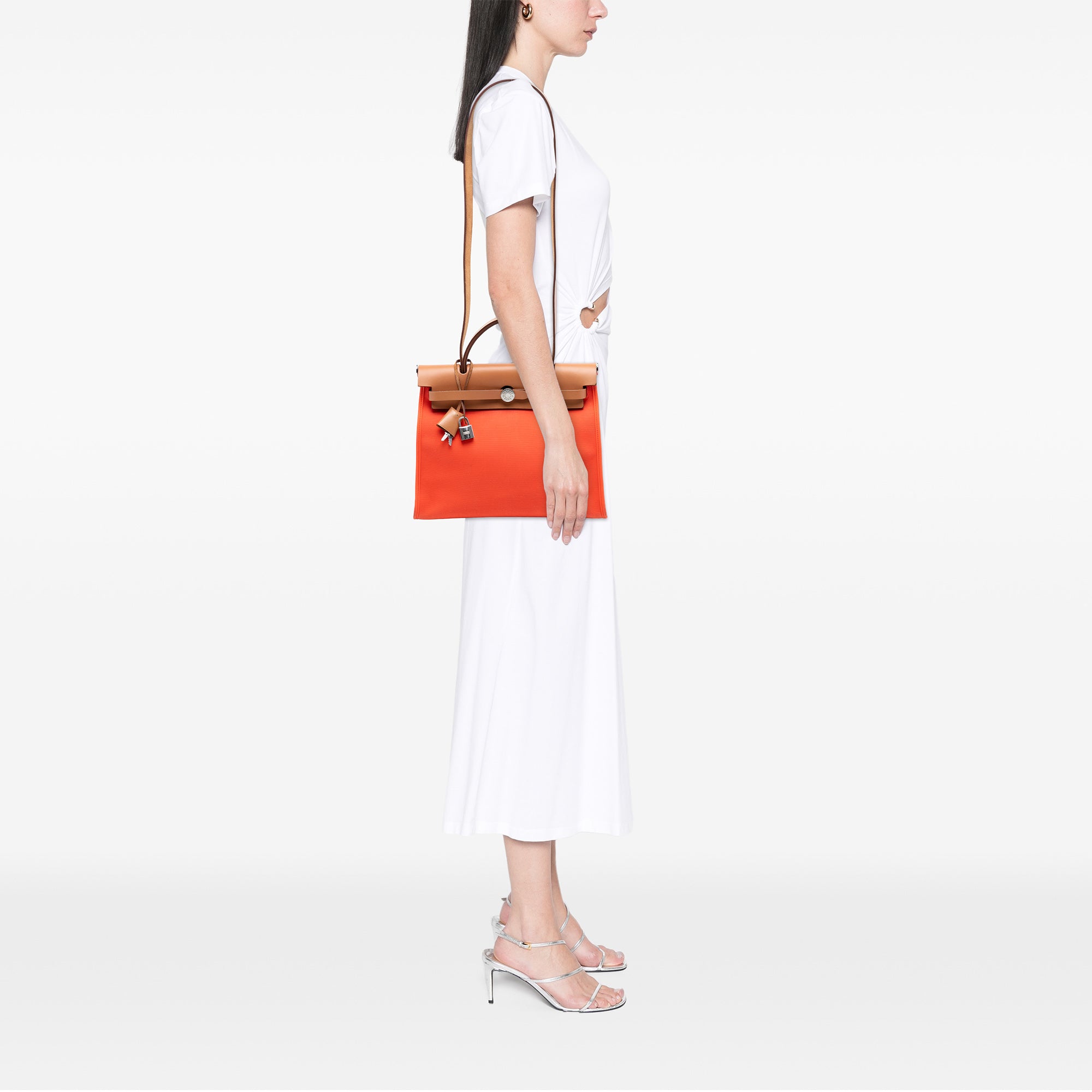 Hermès Toile Herbag Zip 31 - image 7