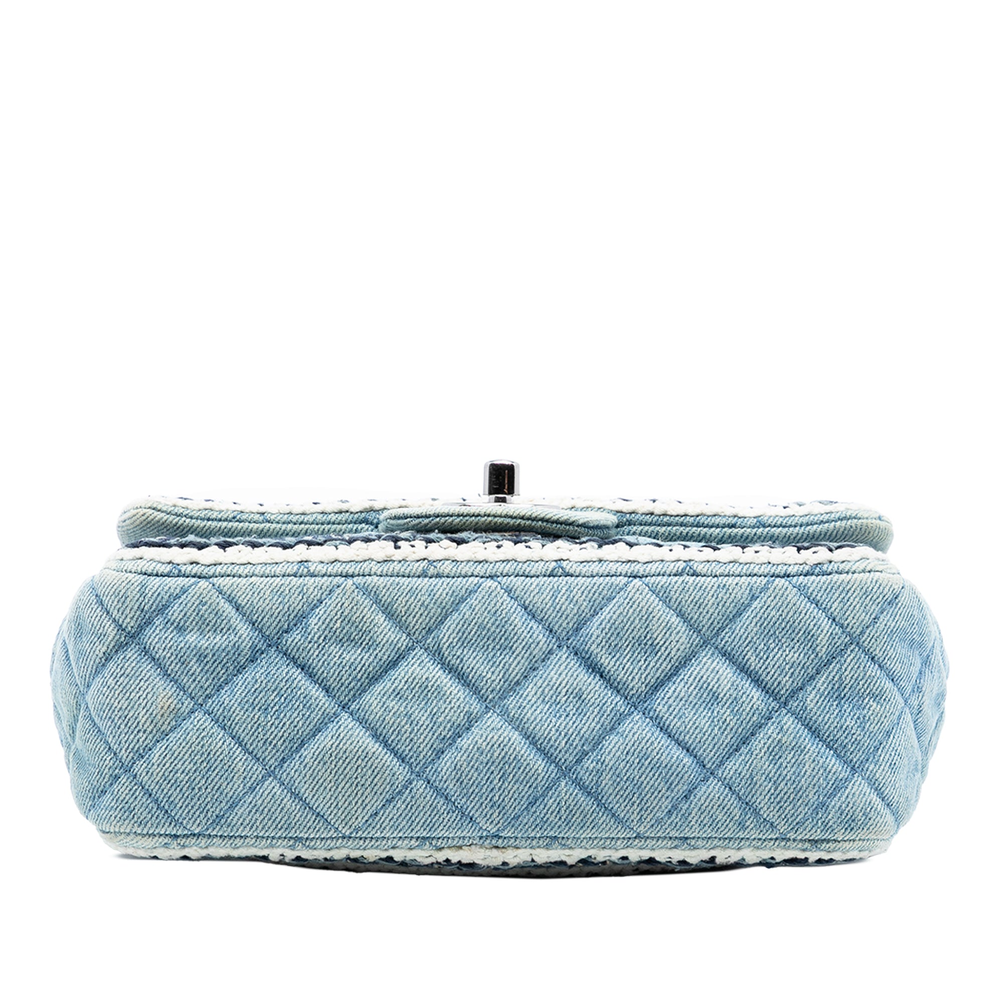 Chanel Mini Rectangular Classic Denim Braided Single Flap - image 3