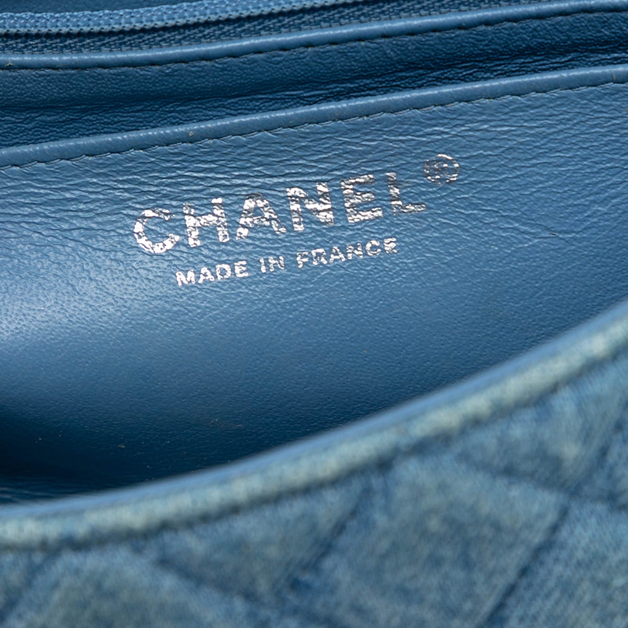 Chanel Mini Rectangular Classic Denim Braided Single Flap - image 5