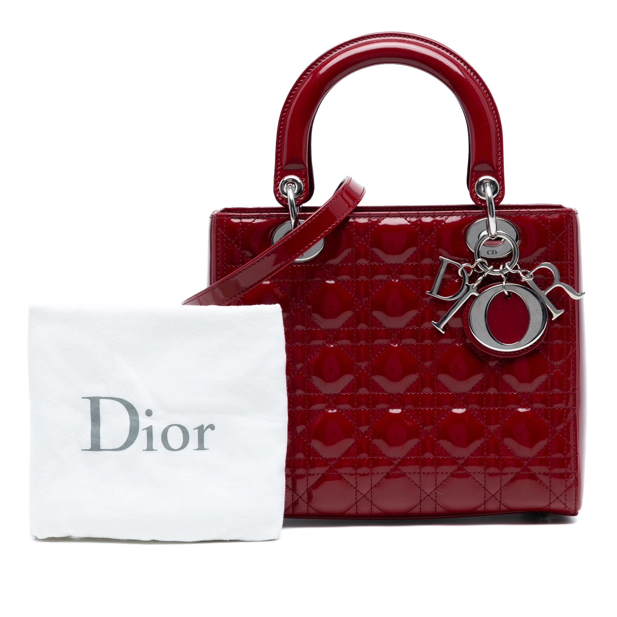 Dior Medium Patent Cannage Lady Dior - image 8