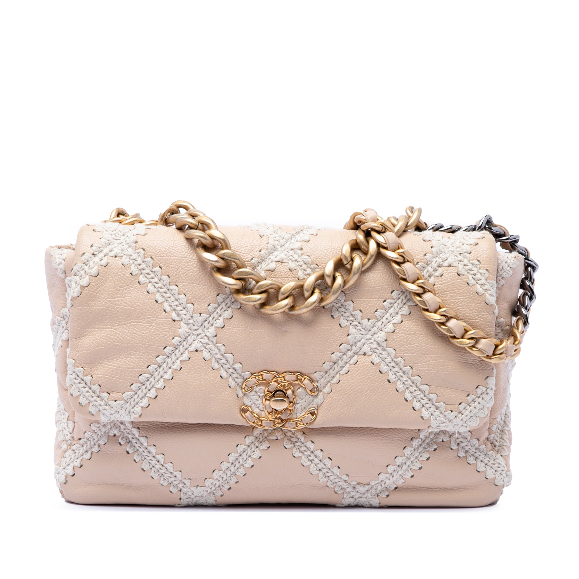 Chanel Large Crochet Calfskin 19 Flap - image 1