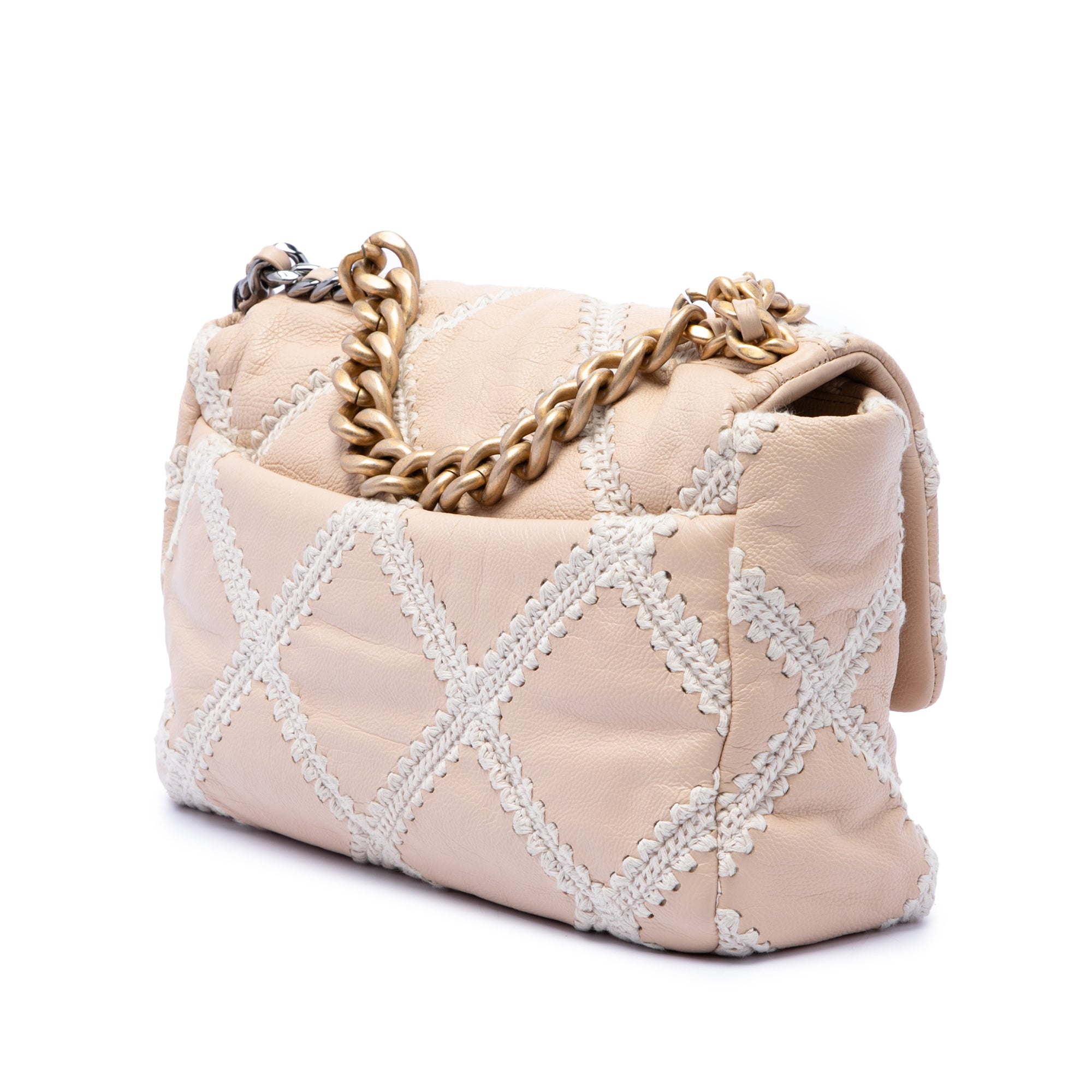 Chanel Large Crochet Calfskin 19 Flap - image 2