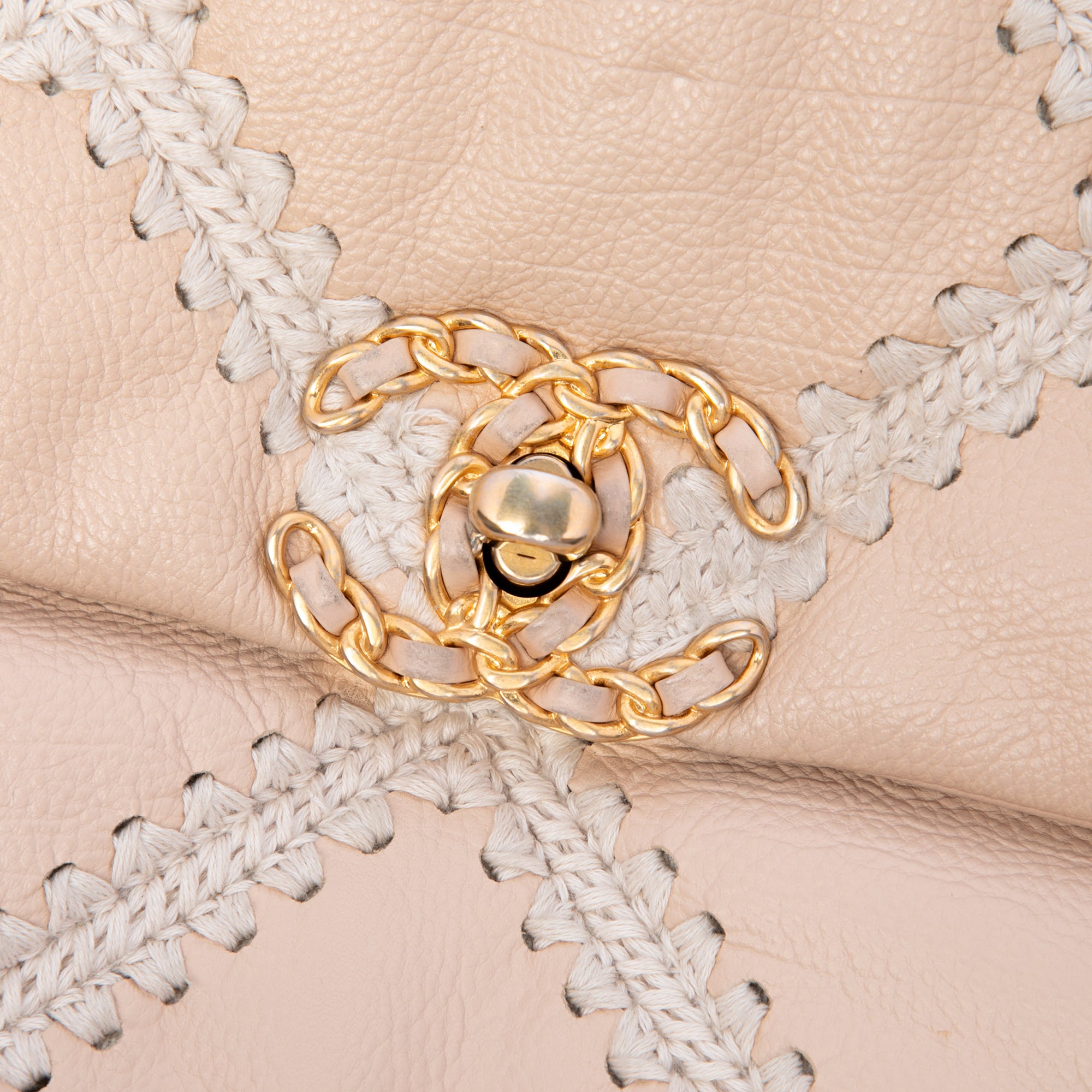 Chanel Large Crochet Calfskin 19 Flap - image 5