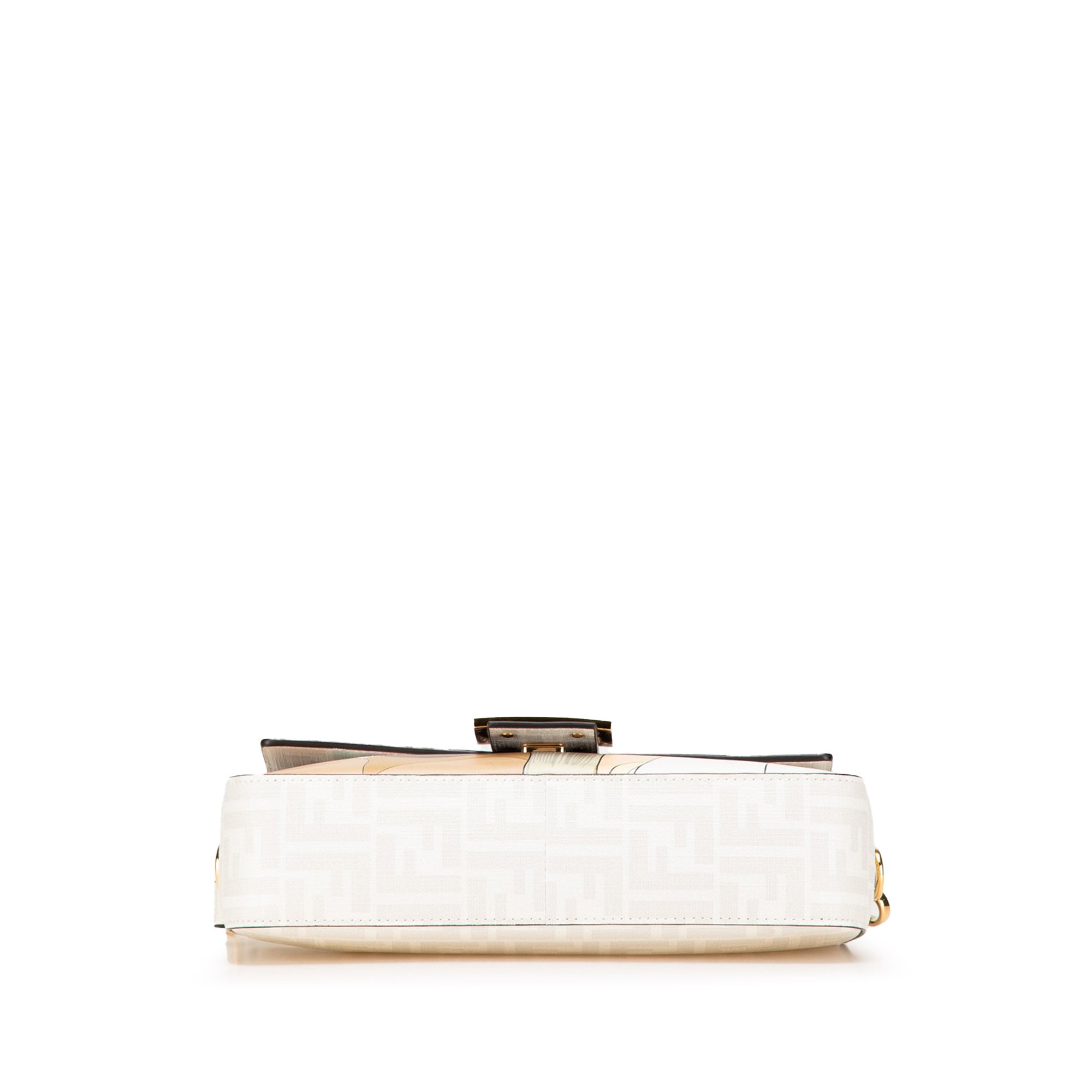 Fendi Zucca Graphic Print Coated Canvas Bikini Girls Baguette Satchel - image 3