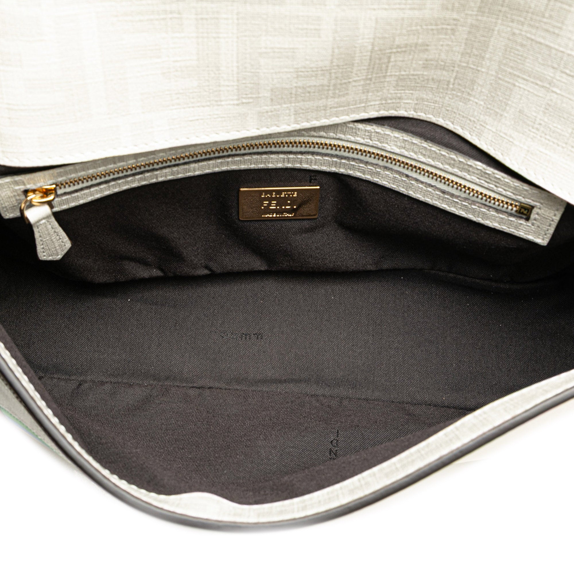 Fendi Zucca Graphic Print Coated Canvas Bikini Girls Baguette Satchel - image 4