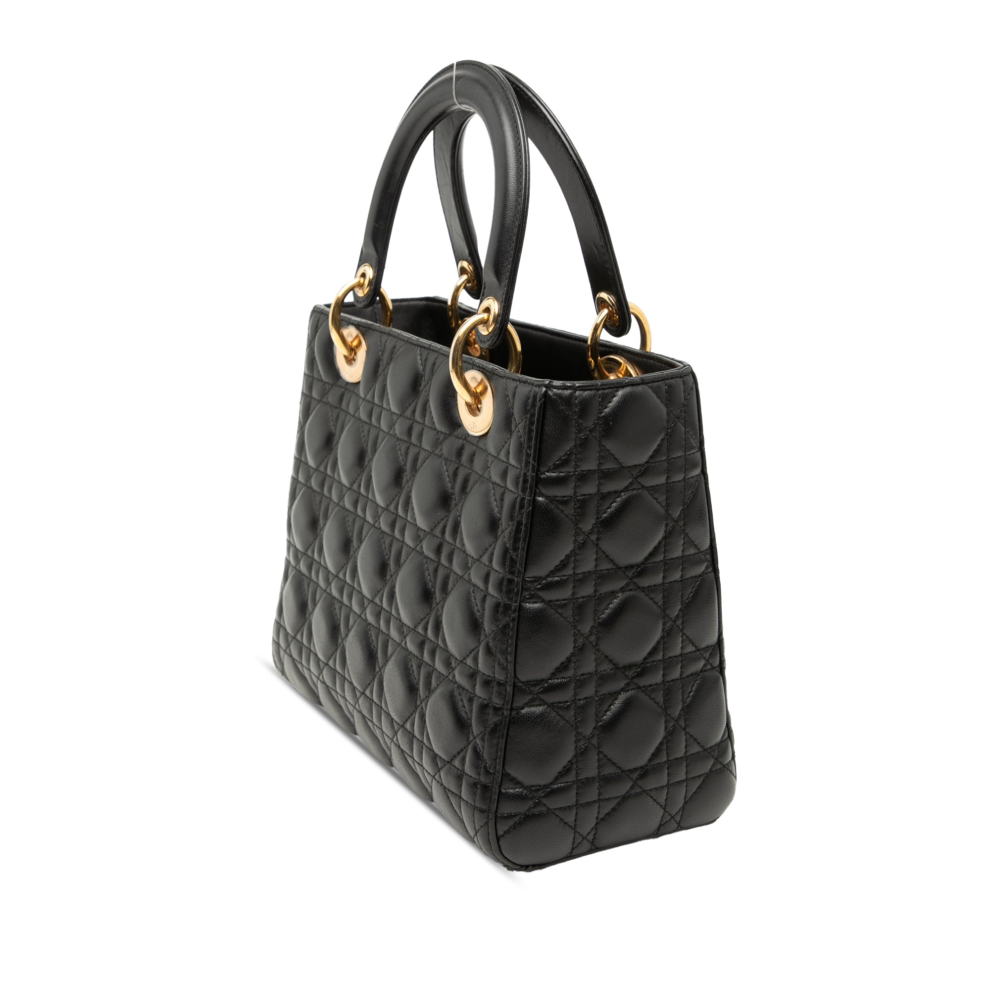 Dior Medium Lambskin Cannage Lady Dior - image 2