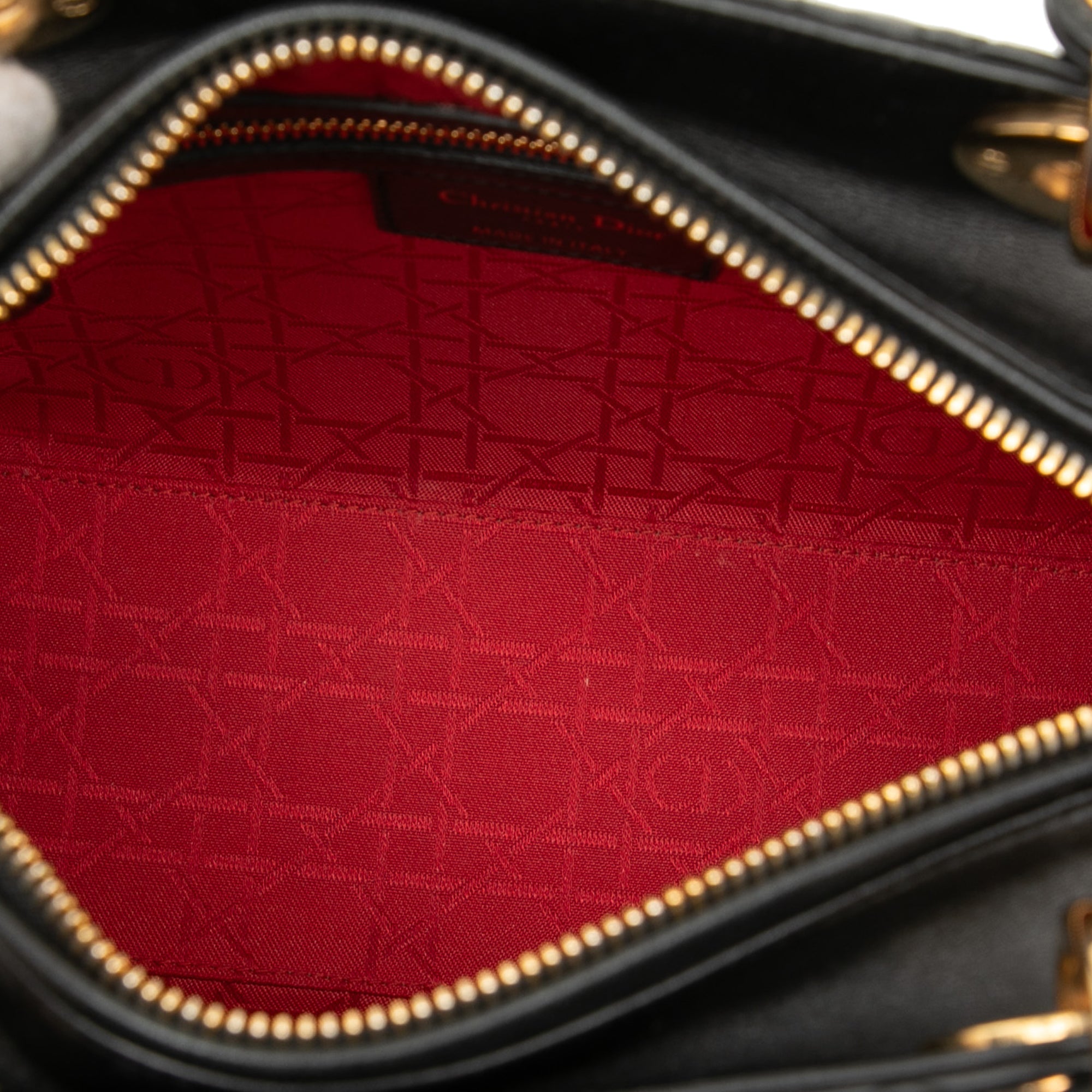 Dior Medium Lambskin Cannage Lady Dior - image 4