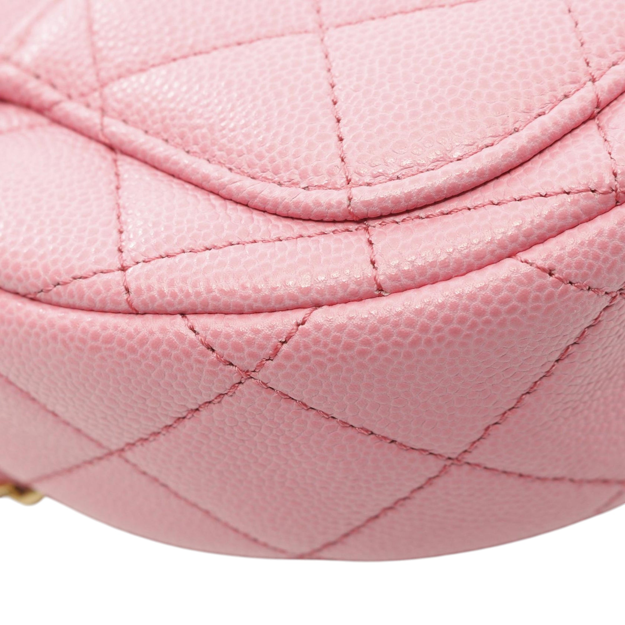 Chanel Mini Quilted Caviar CC Messenger Flap - image 10
