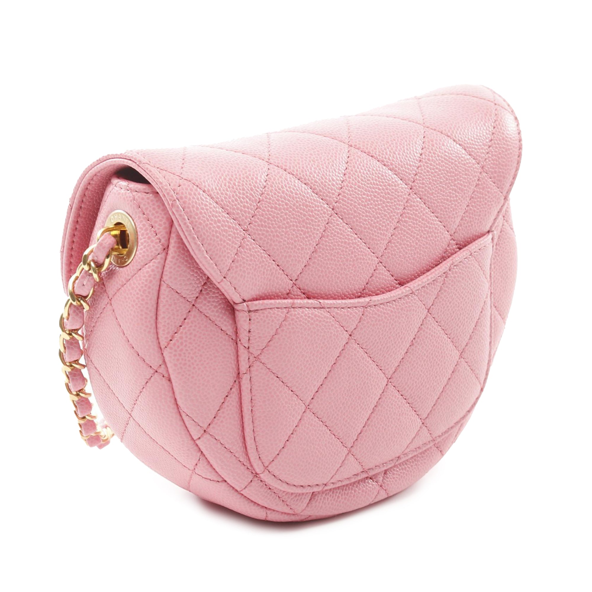 Chanel Mini Quilted Caviar CC Messenger Flap - image 2
