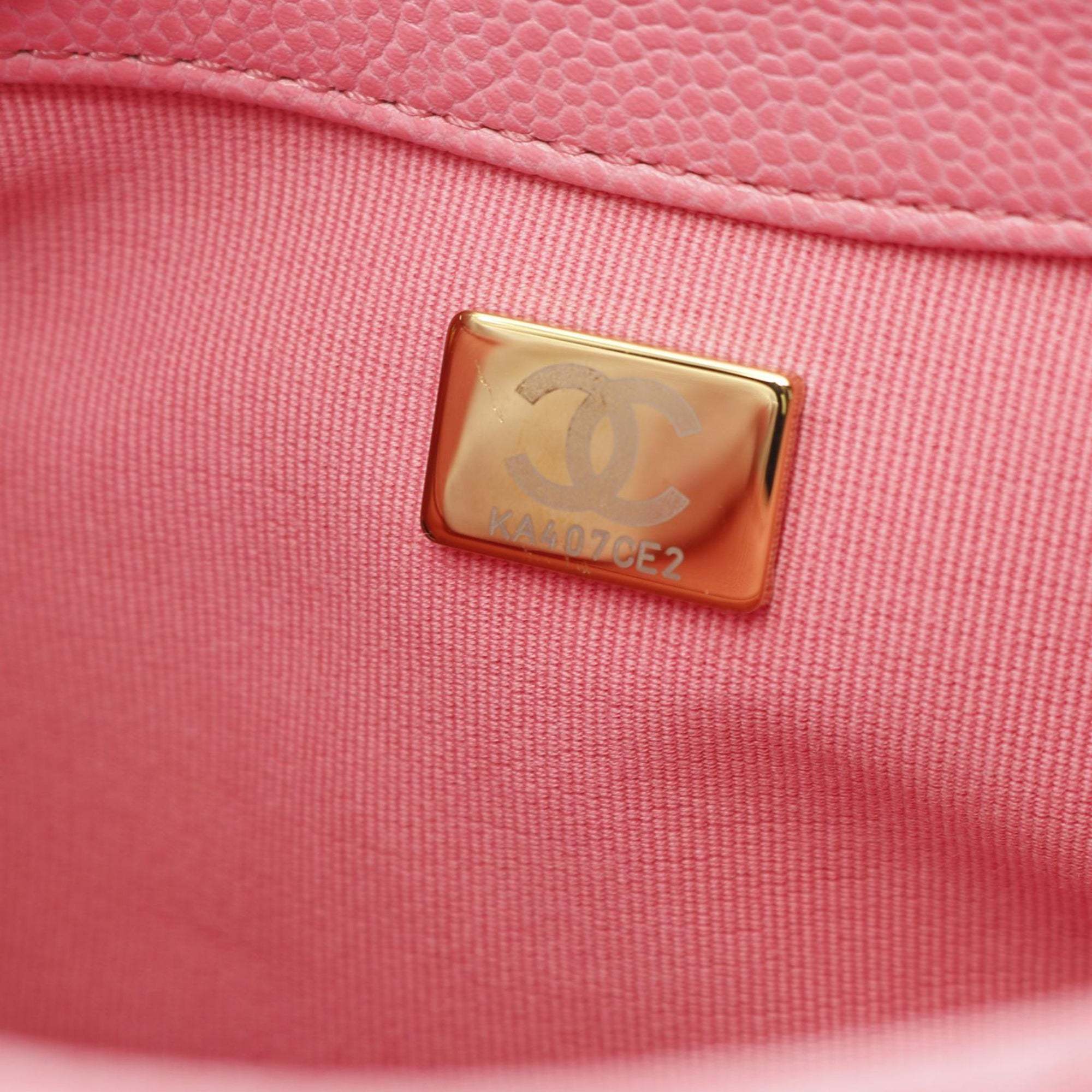Chanel Mini Quilted Caviar CC Messenger Flap - image 5