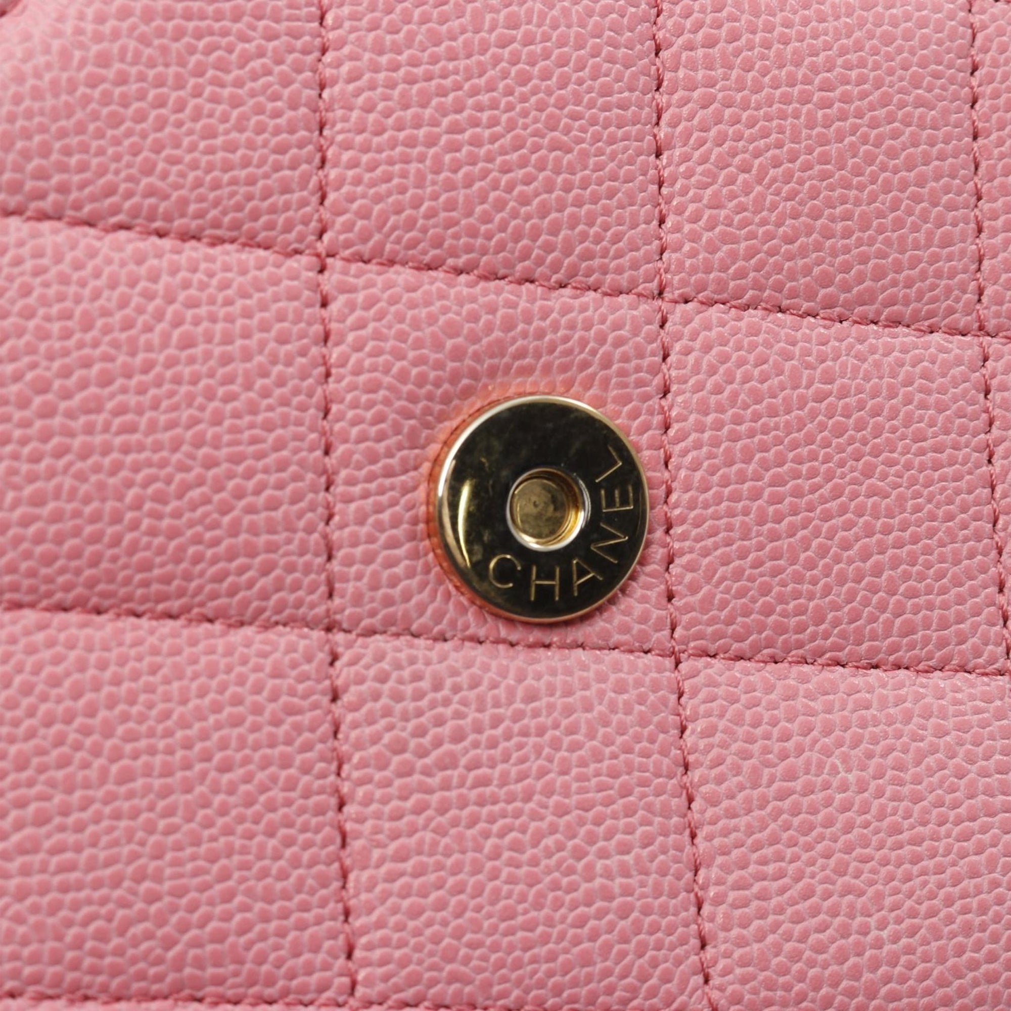 Chanel Mini Quilted Caviar CC Messenger Flap - image 7