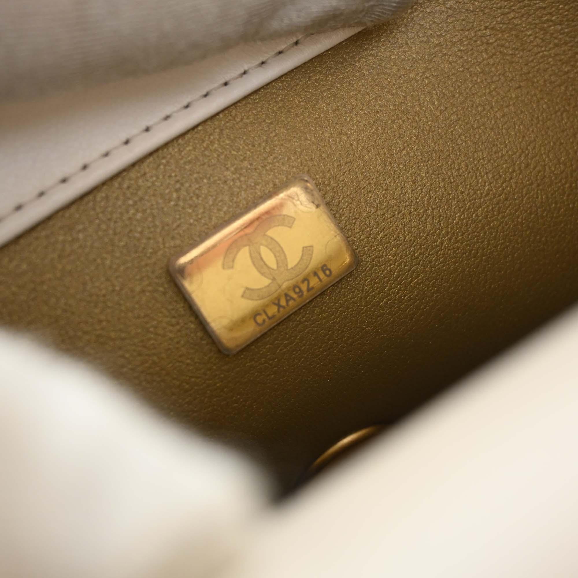 Chanel Mini Rectangular Classic Lambskin Pearl Crush Single Flap - image 5