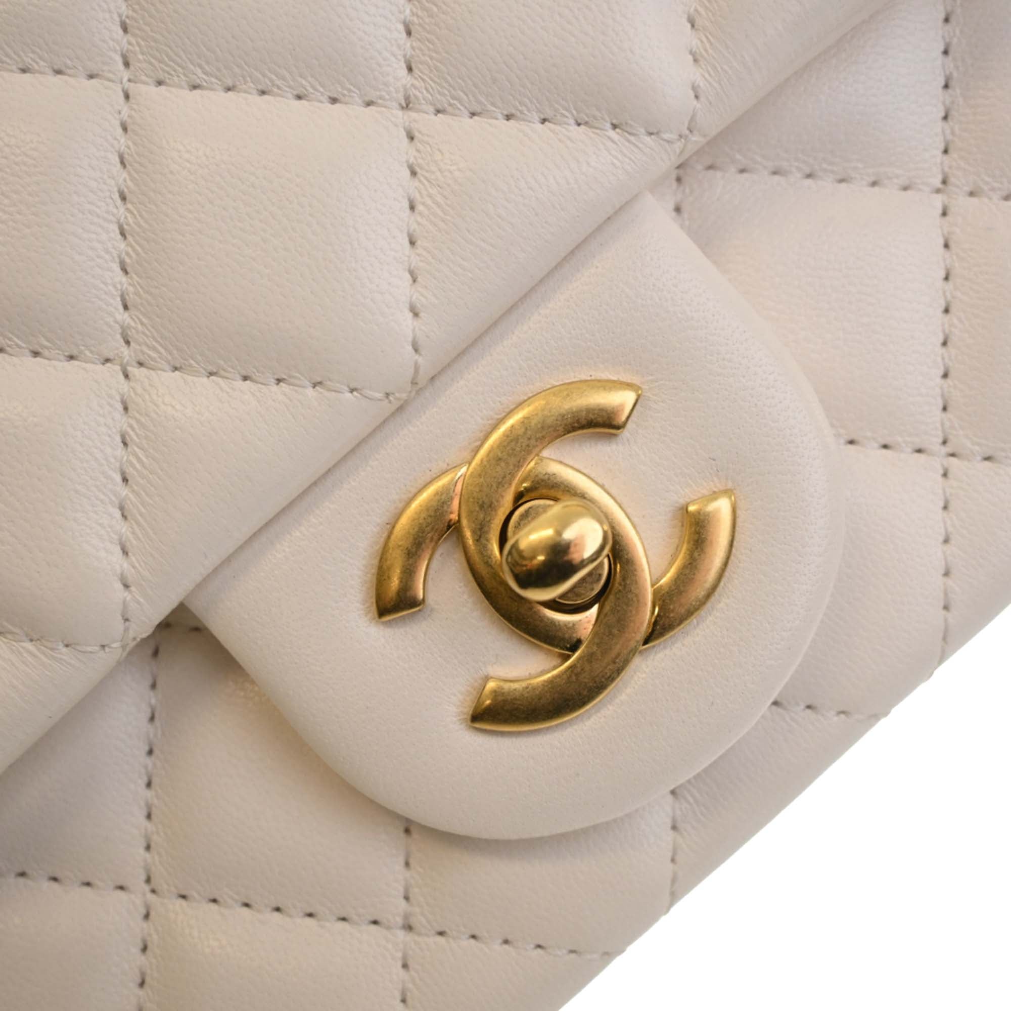 Chanel Mini Rectangular Classic Lambskin Pearl Crush Single Flap - image 6