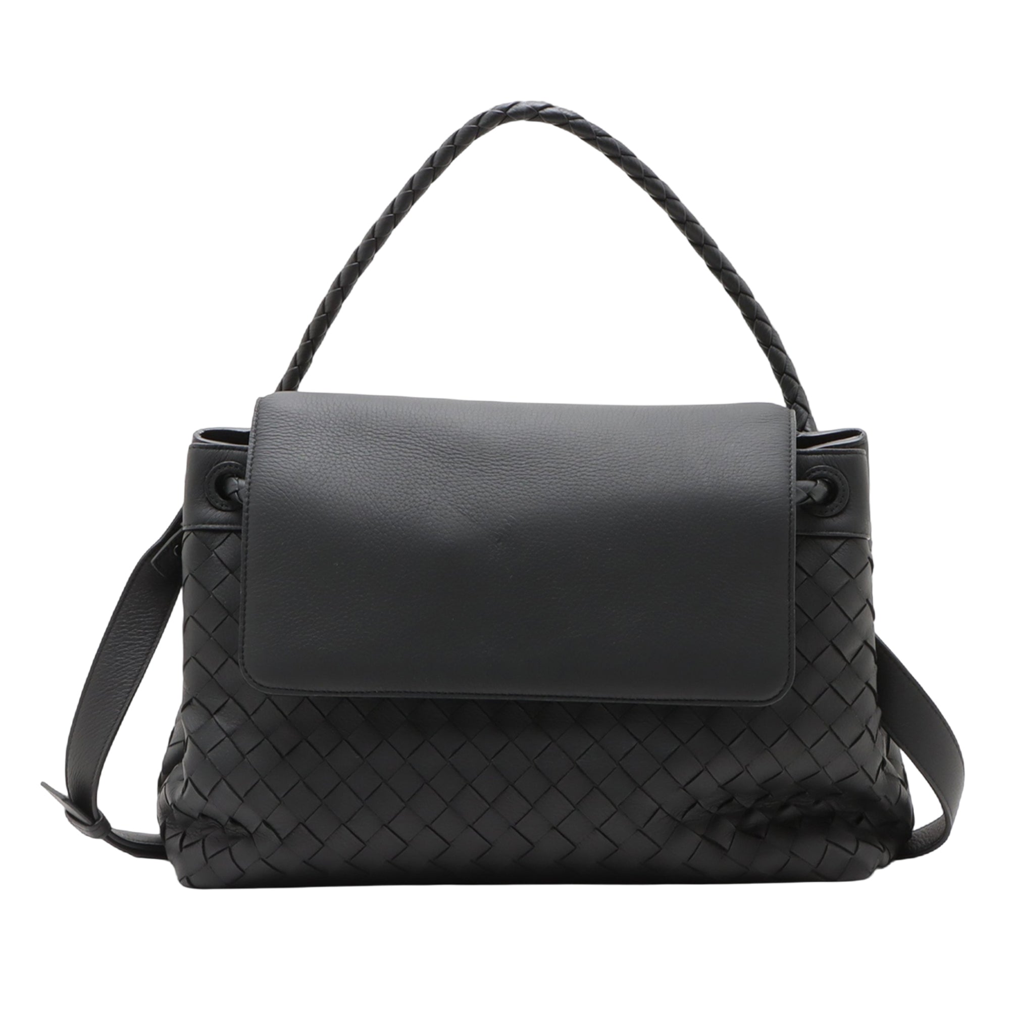 Bottega Veneta Large Calfskin Intrecciato Andiamo Satchel - image 1