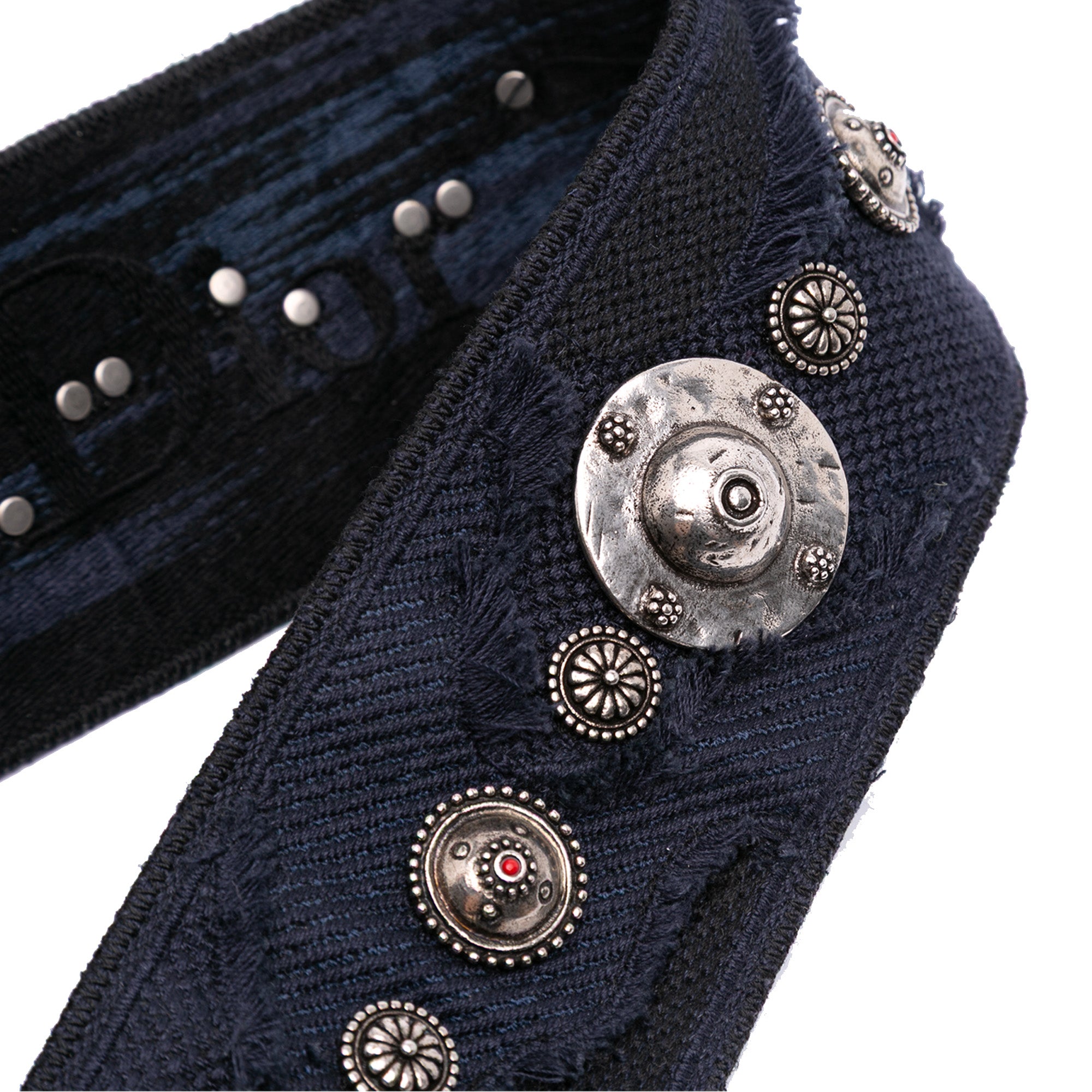 Dior Canvas Embroidered Camouflage Saddle Bag - image 6
