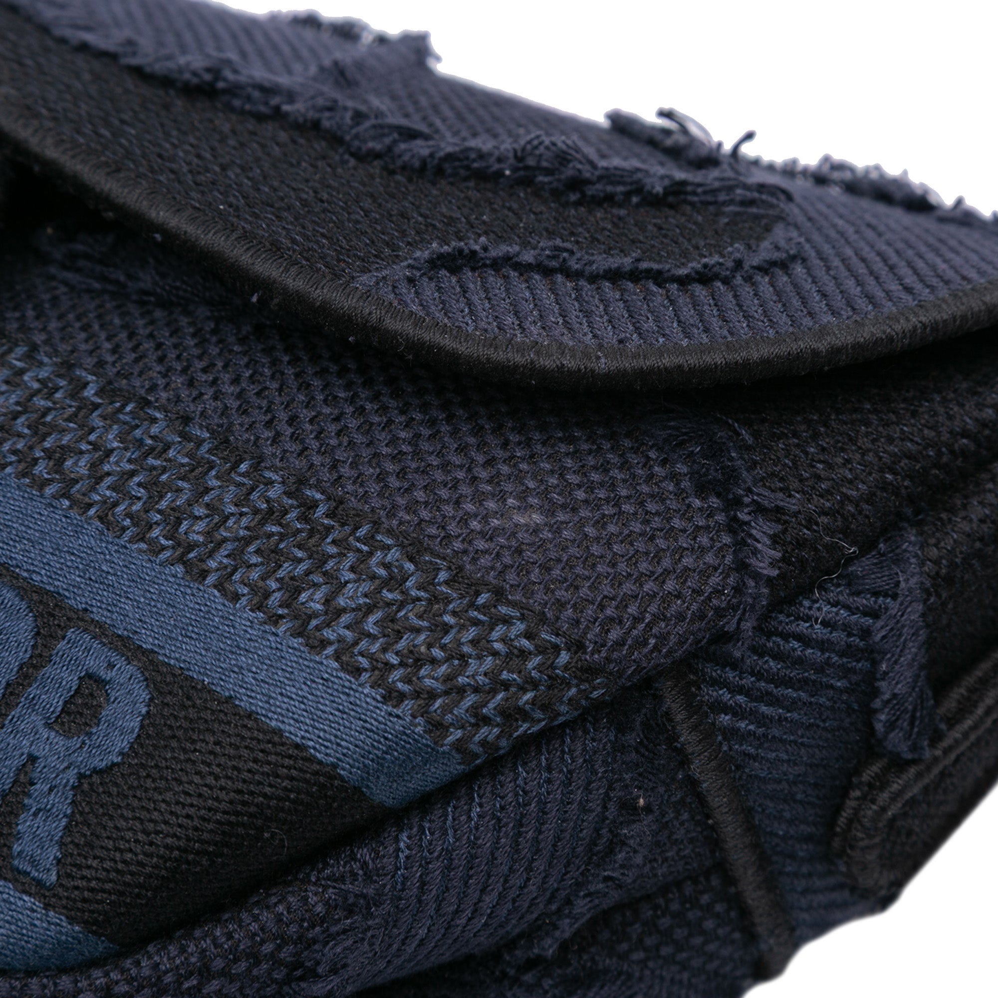 Dior Canvas Embroidered Camouflage Saddle Bag - image 7