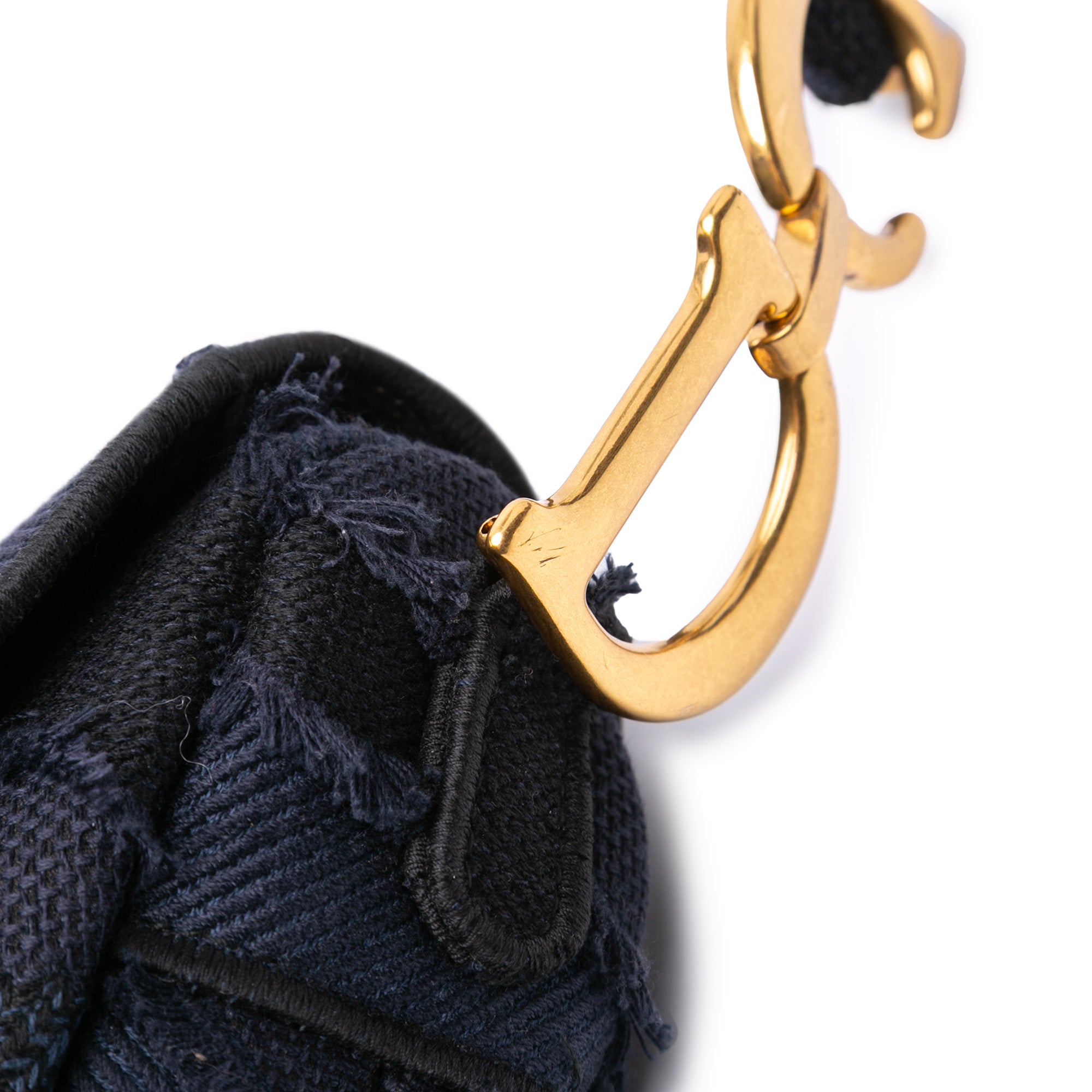 Dior Canvas Embroidered Camouflage Saddle Bag - image 9