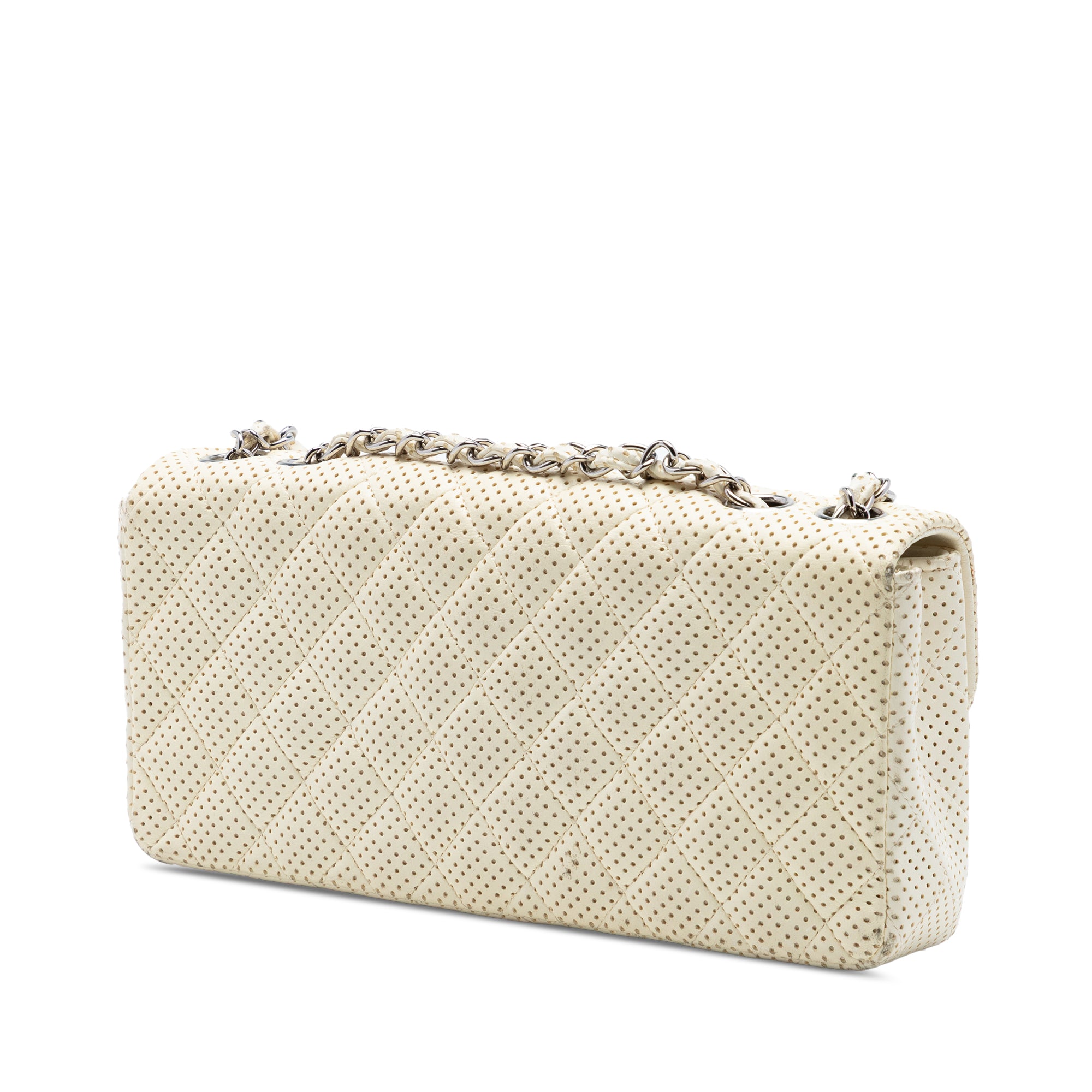 Chanel Classic Perforated Lambskin East West Flap - image 2