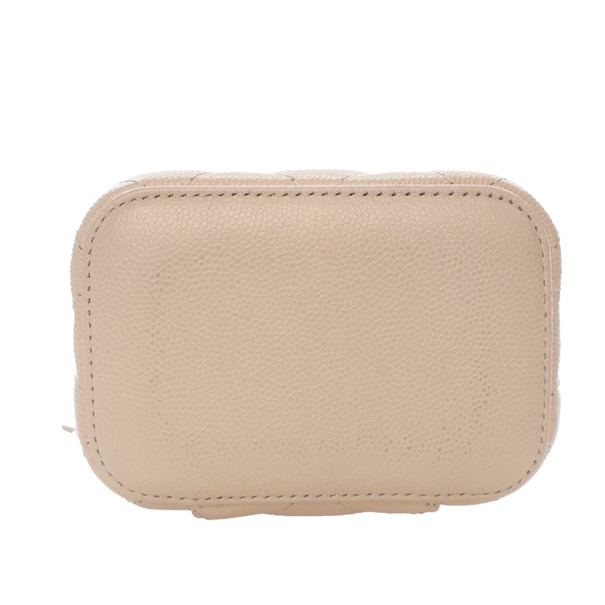 Chanel Mini Quilted Iridescent Caviar Pearl On Top Vanity Case With Chain - image 5
