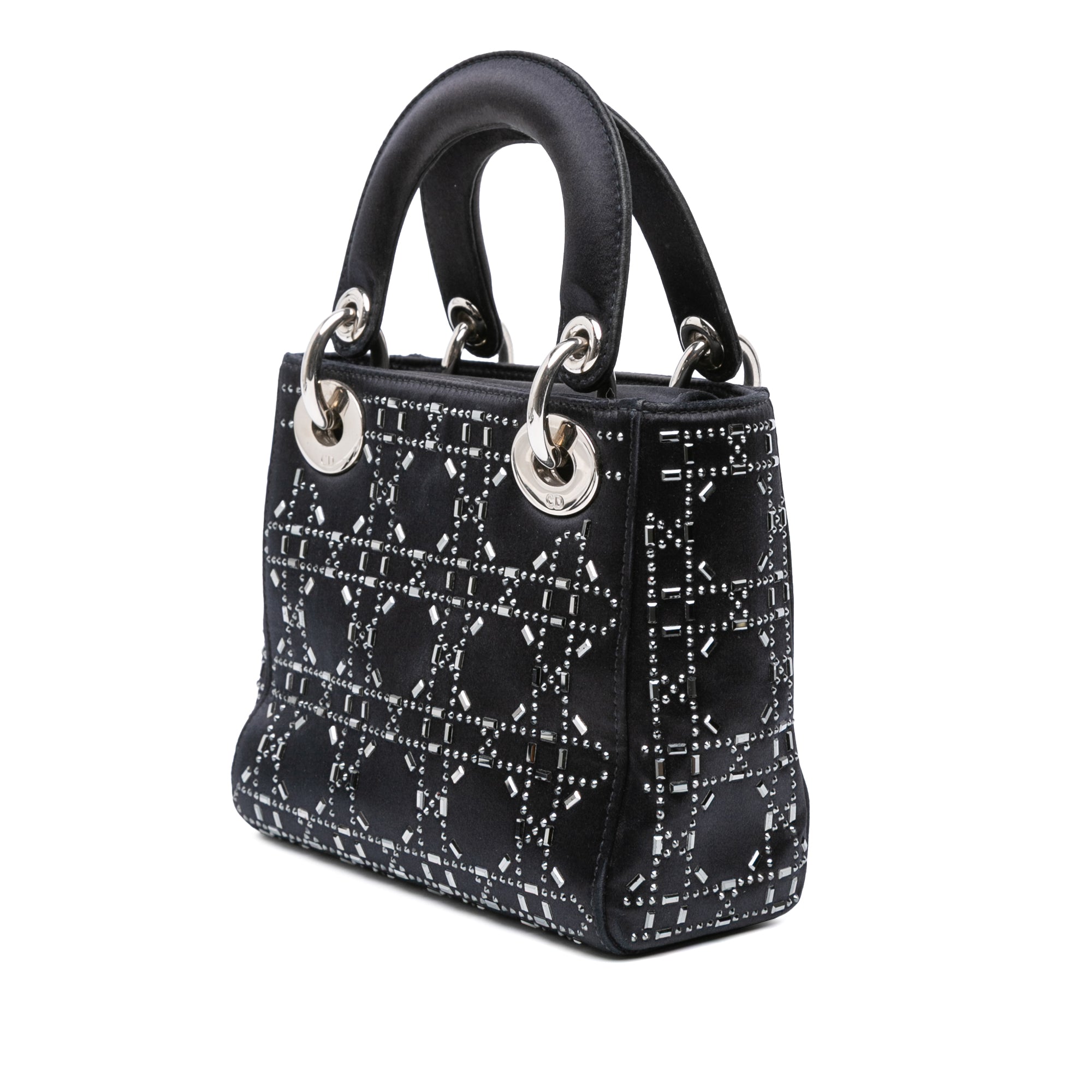 Dior Mini Velvet Cannage Strass Embellished Lady Dior - image 2