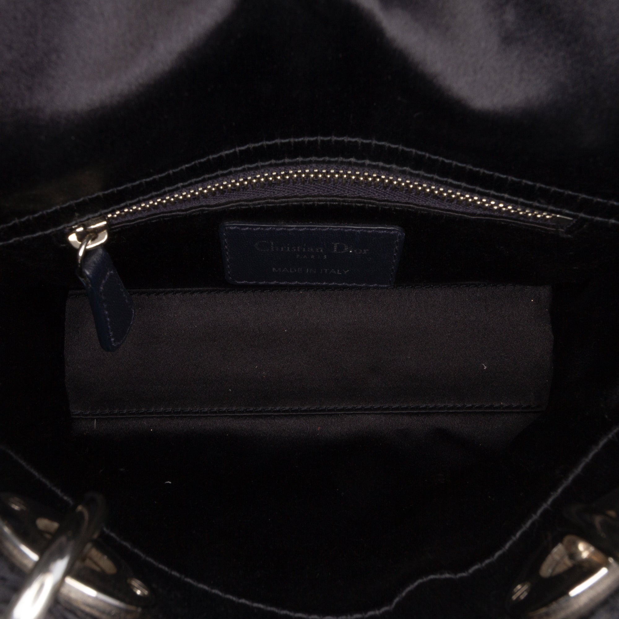 Dior Mini Velvet Cannage Strass Embellished Lady Dior - image 4