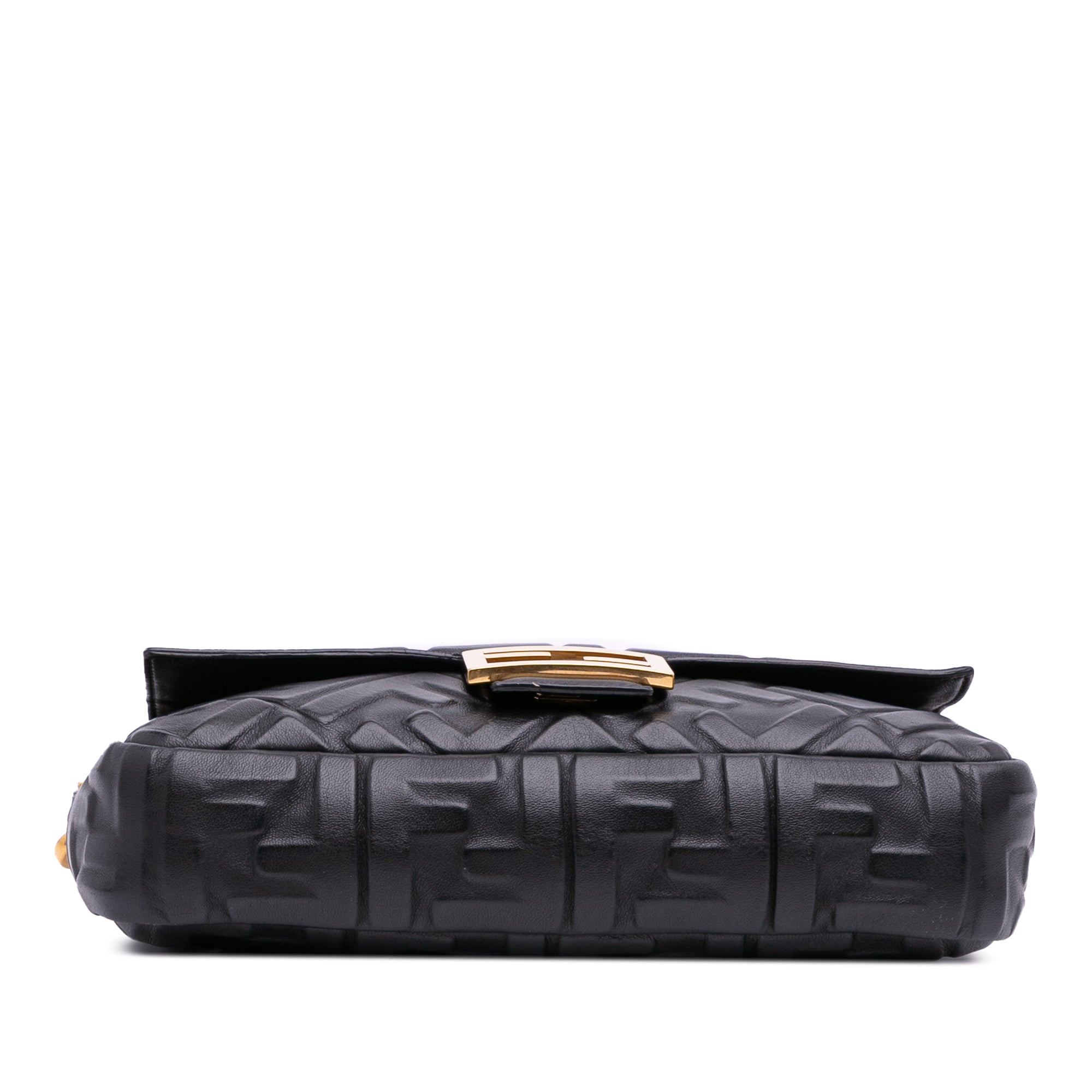 Fendi Zucca Embossed Leather Baguette Satchel - image 3