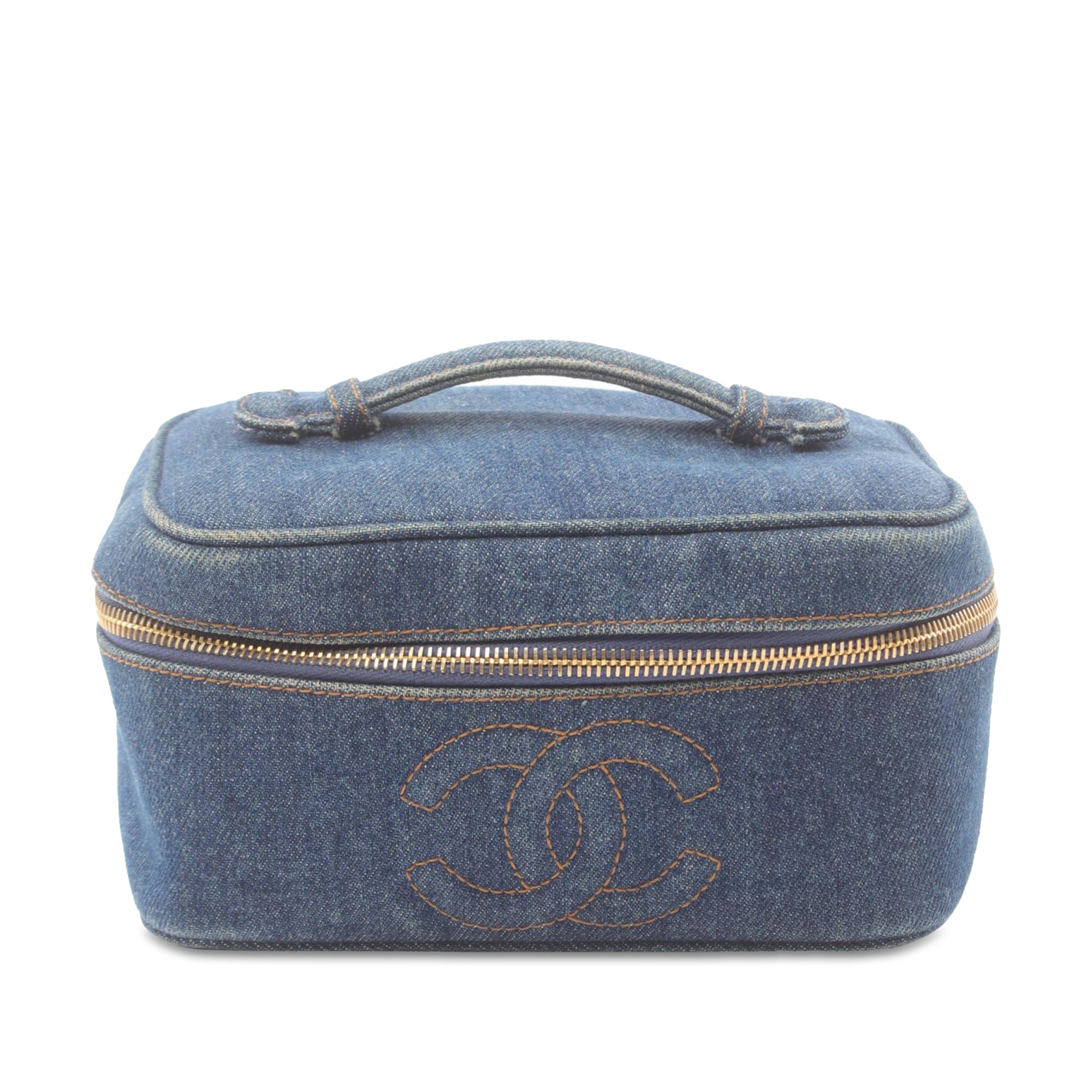 Chanel CC Denim Vanity Bag - image 1