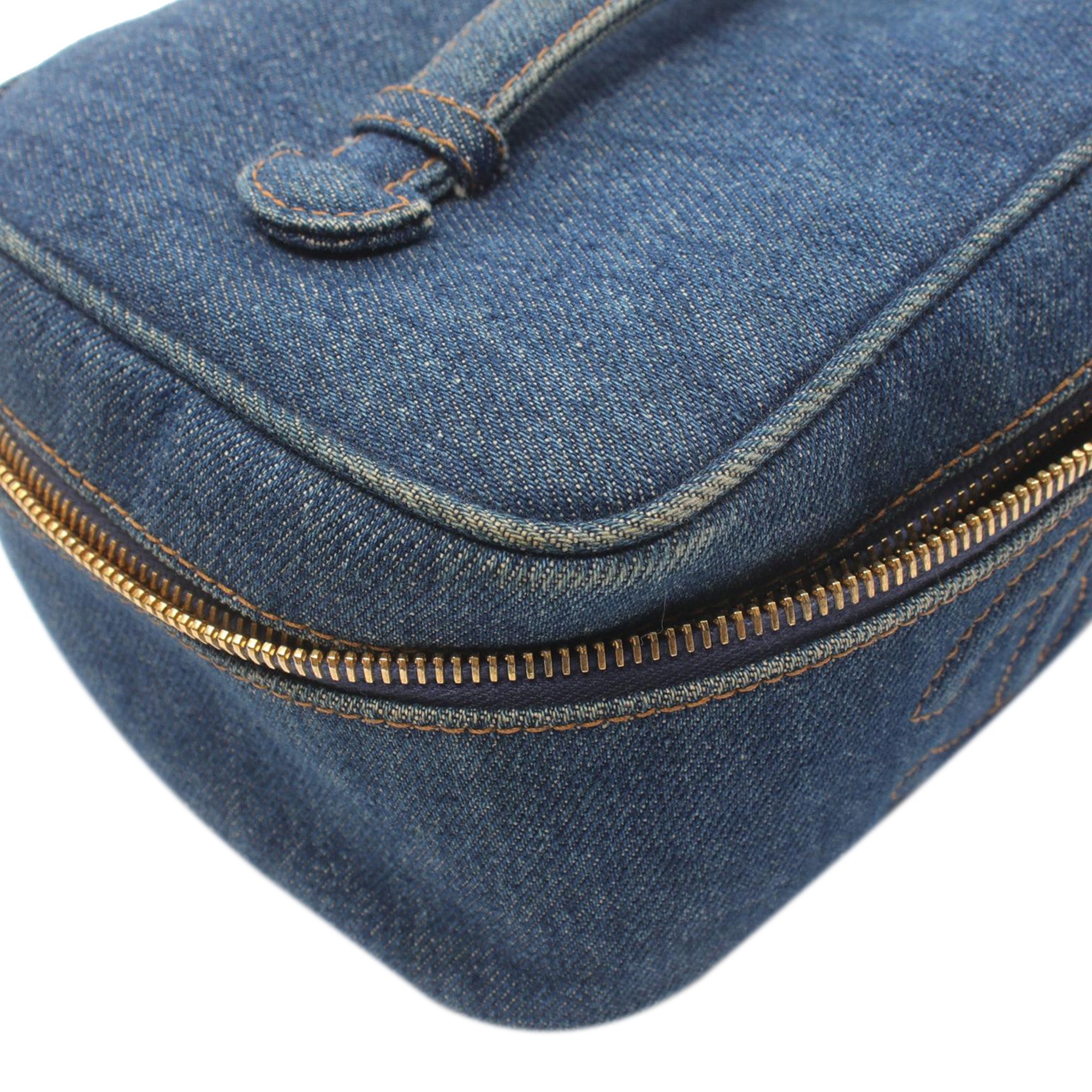 Chanel CC Denim Vanity Bag - image 7