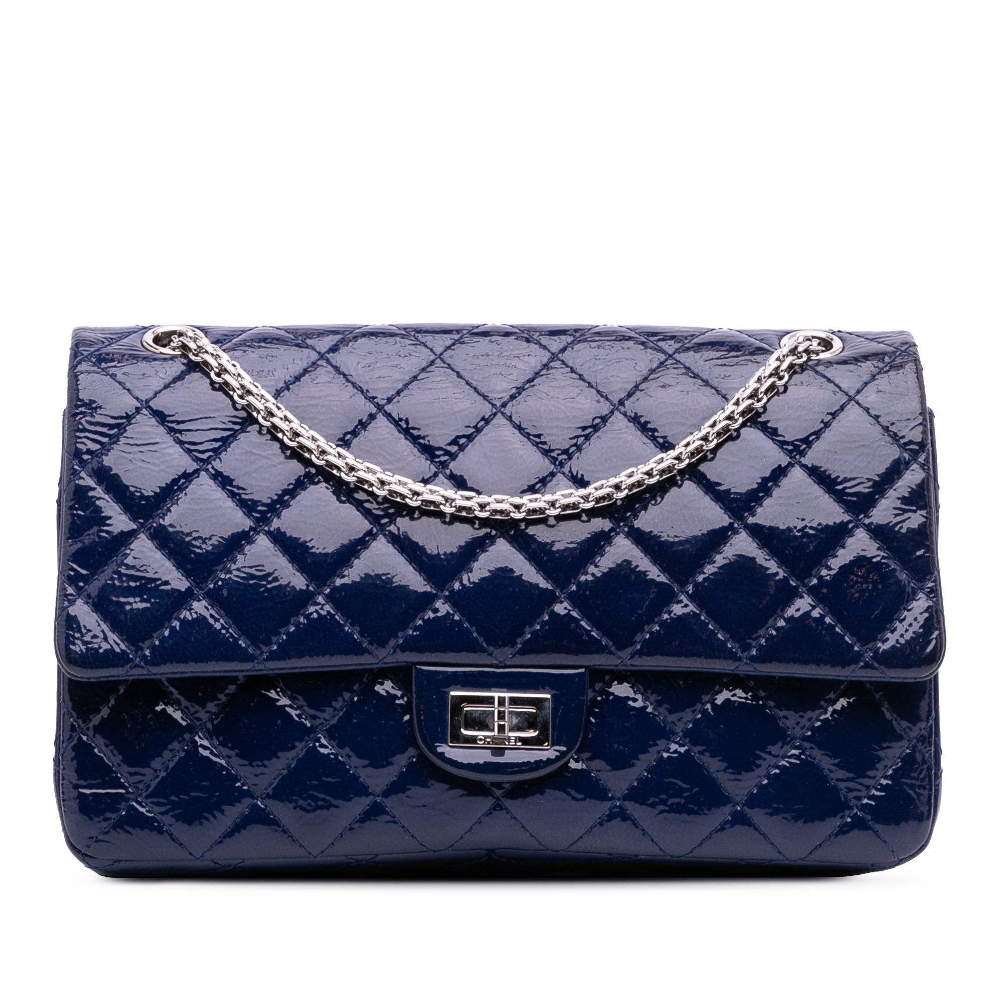 Chanel Quilted Patent Reissue 2.55 Double Flap 226 - image 1