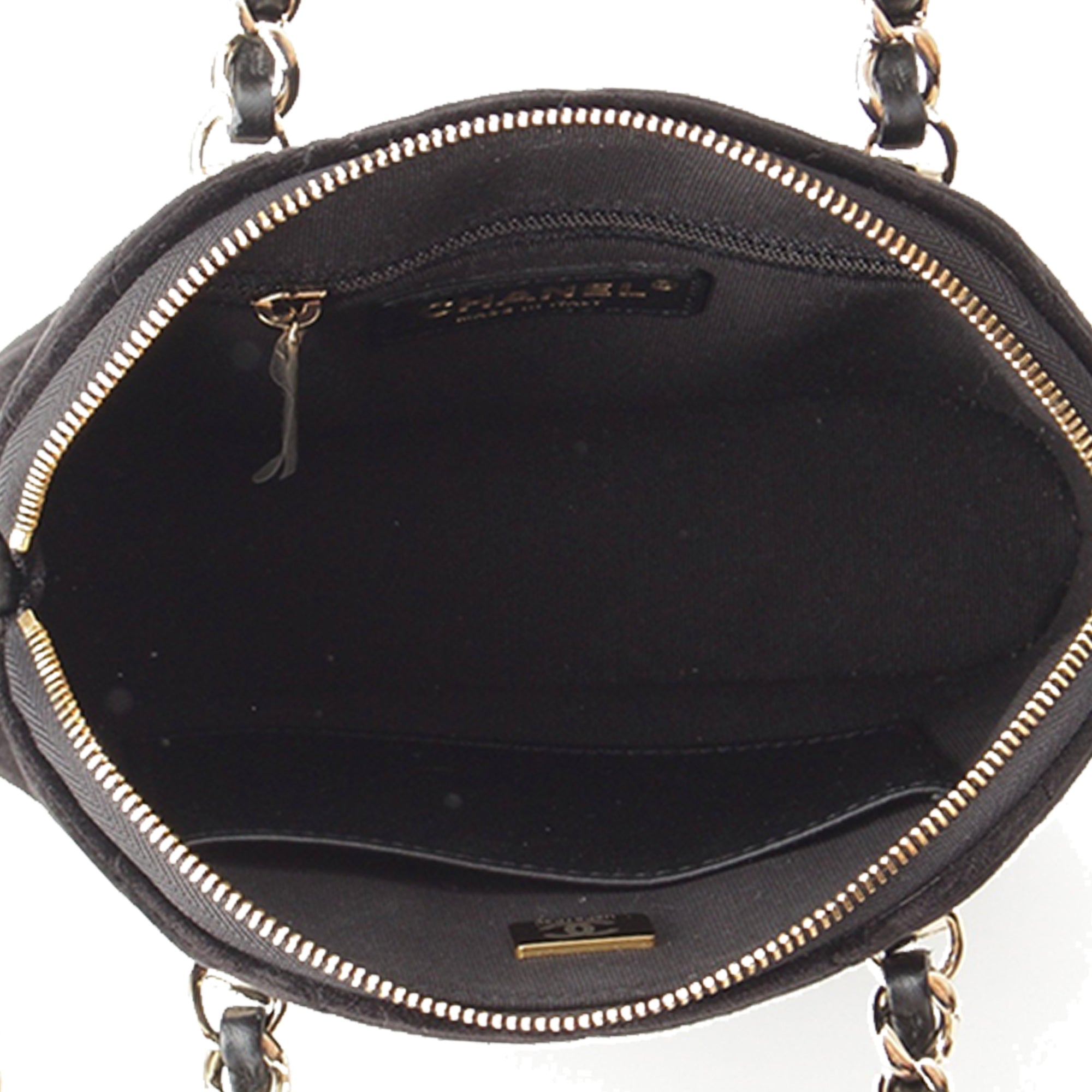 Chanel Quilted Velvet Coco Clutch With Chain - image 5