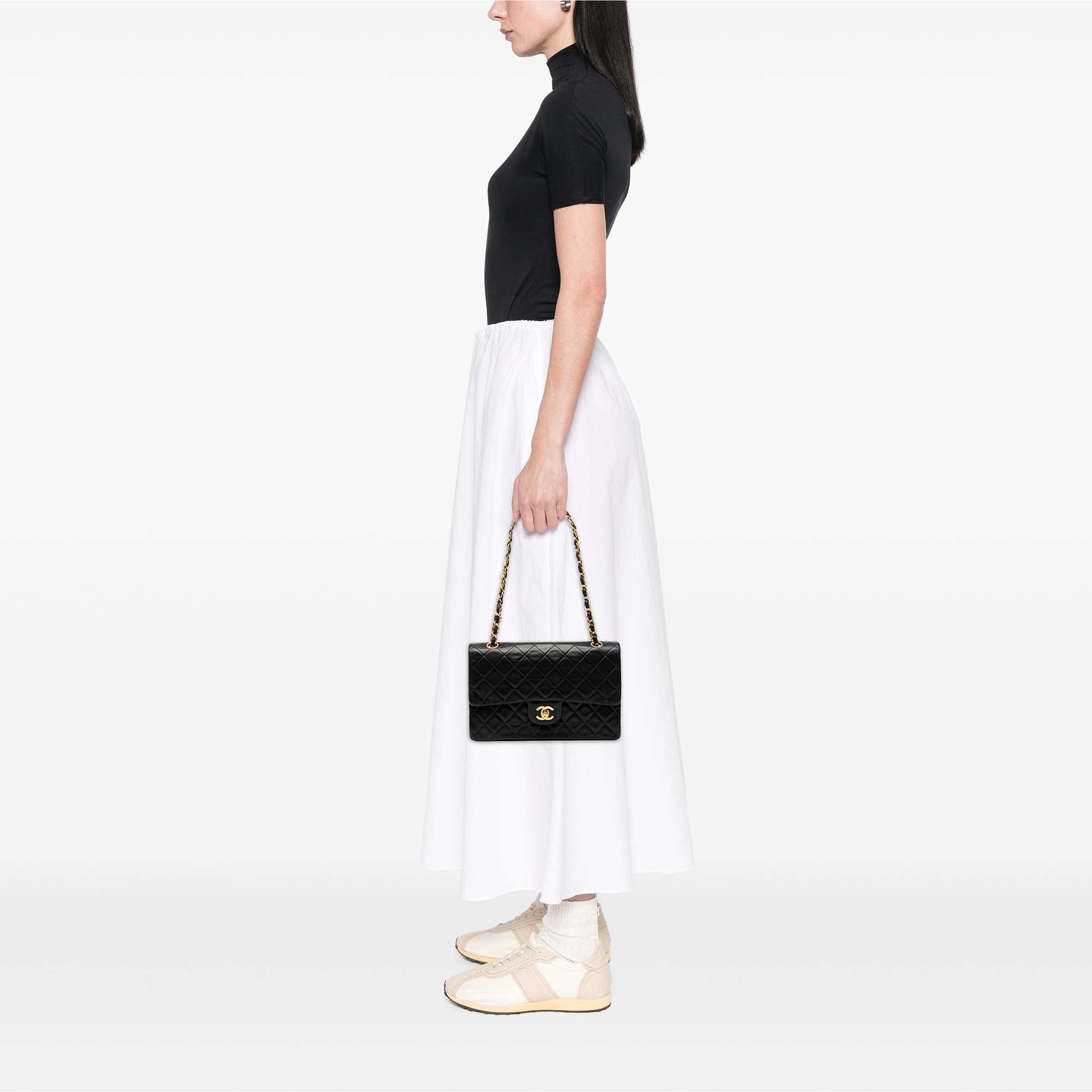 Chanel Medium Classic Lambskin Double Flap - image 7