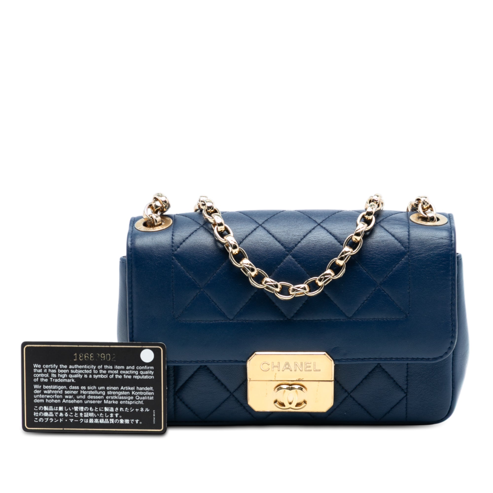 Chanel Mini Quilted Lambskin Chic With Me Flap - image 8
