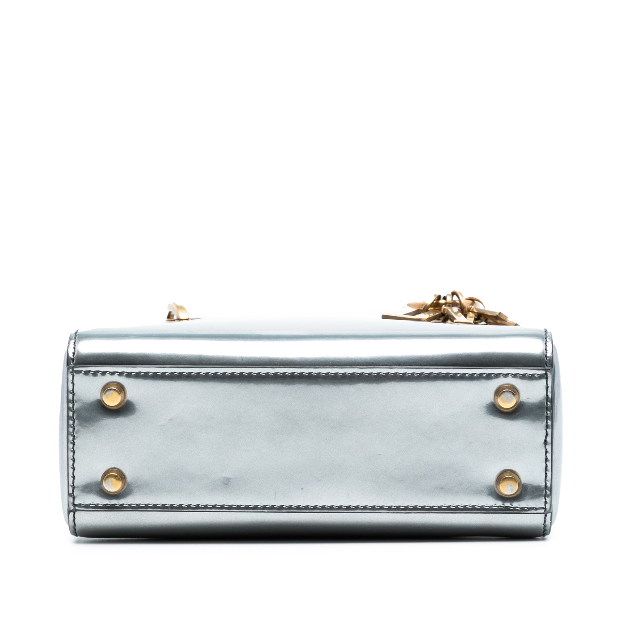 Dior Mini Metallic Patent Lady Dior - image 3