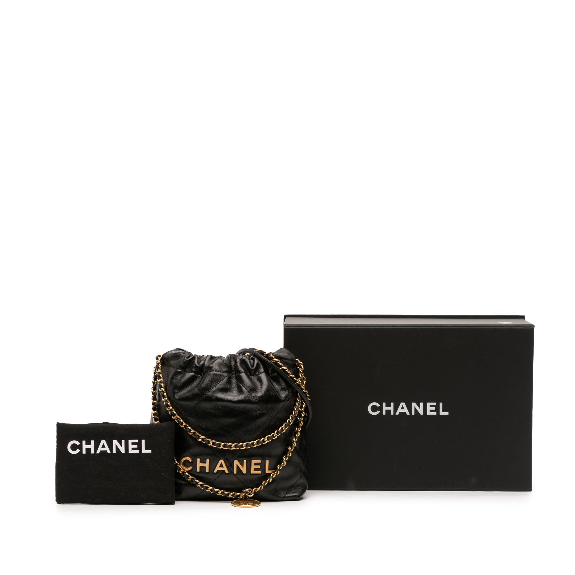 Chanel Mini Shiny Calfskin 22 Handbag - image 11
