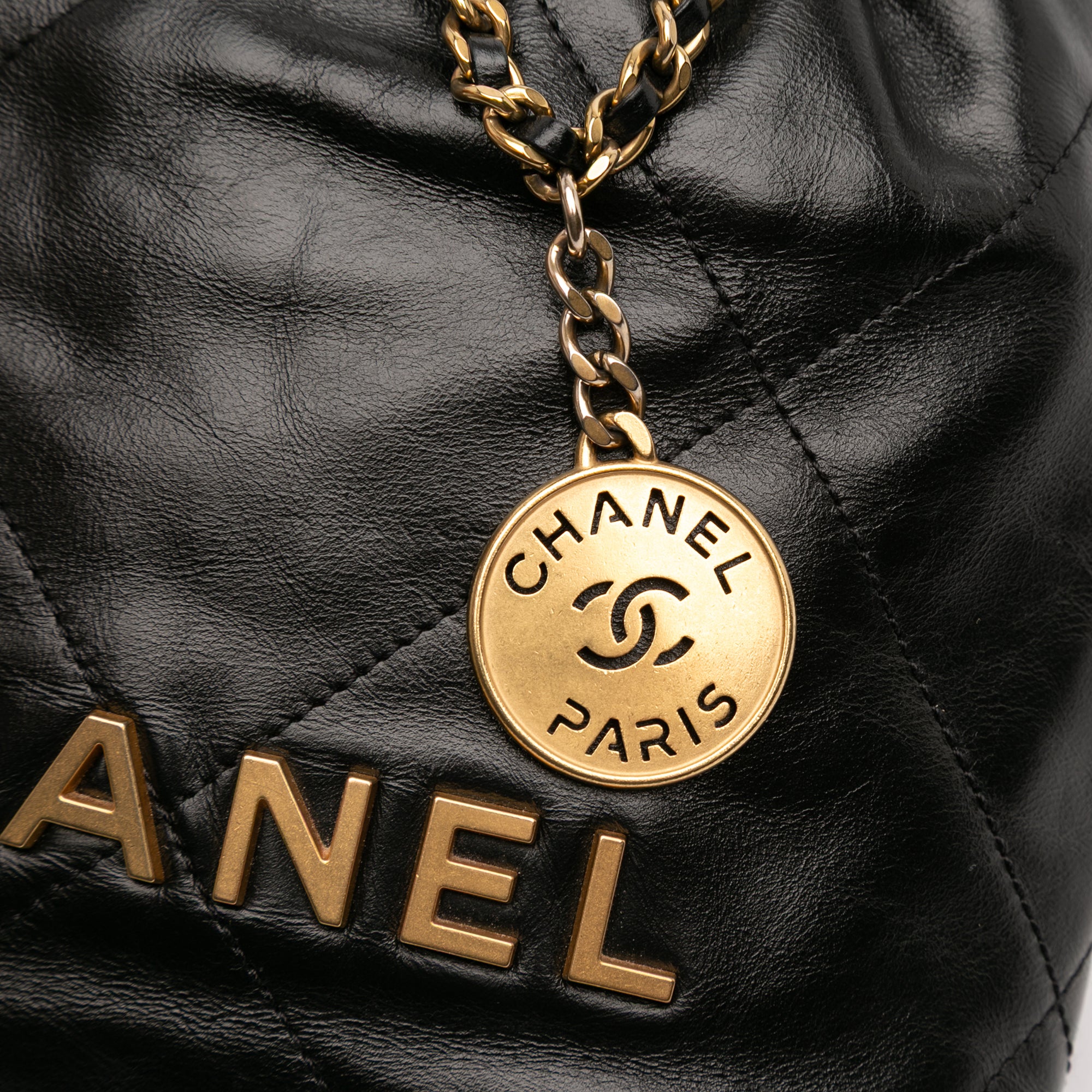 Chanel Mini Shiny Calfskin 22 Handbag - image 9