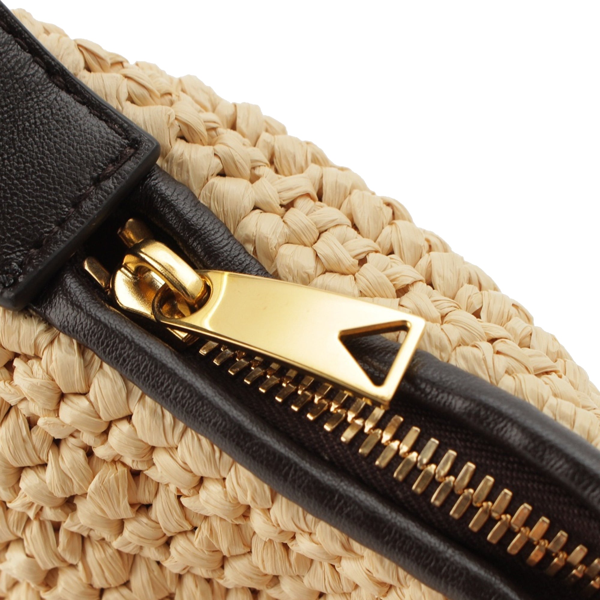 Bottega Veneta Mini Nappa Intrecciato Trimmed Raffia Wallace Handbag - image 8