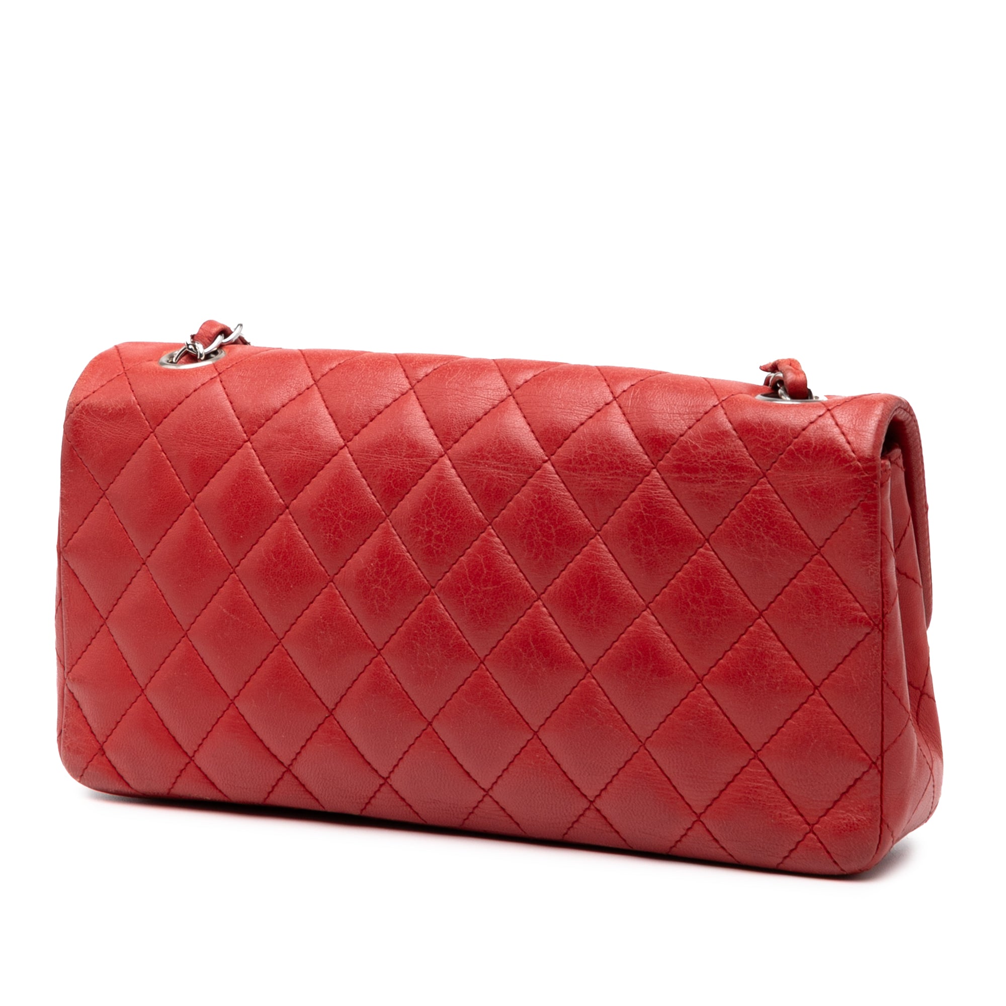 Chanel CC Quilted Lambskin East West Single Flap - image 2