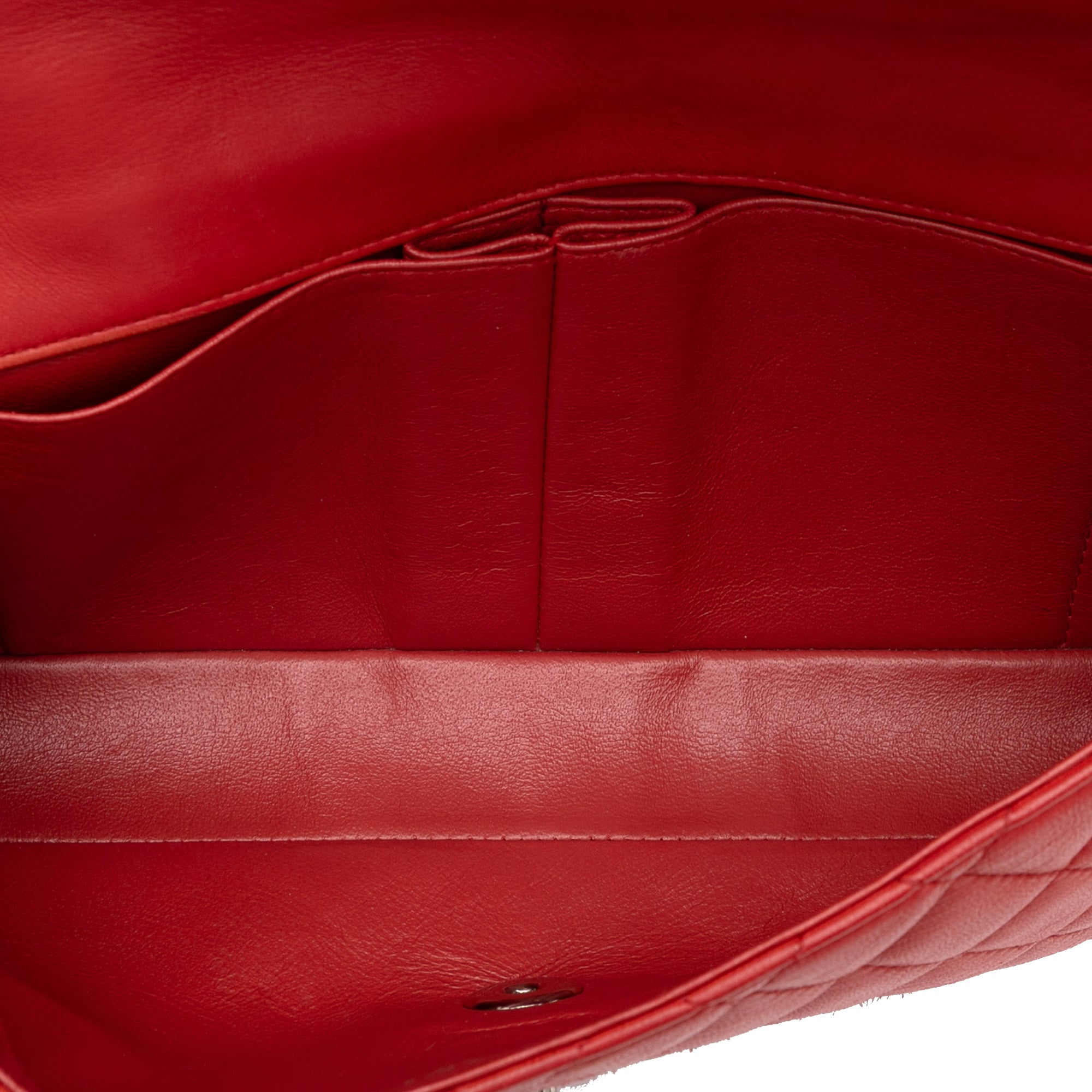 Chanel CC Quilted Lambskin East West Single Flap - image 4